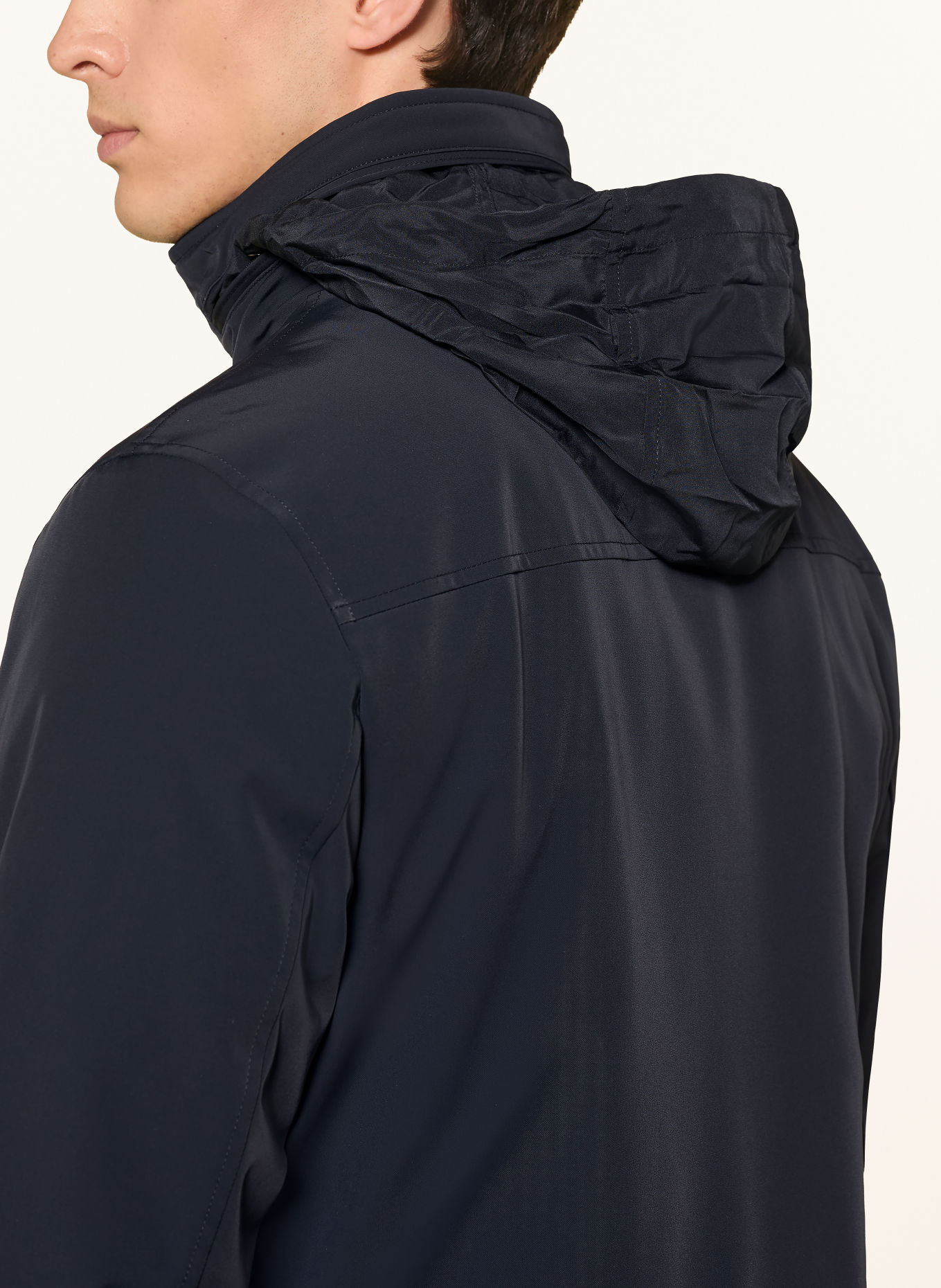 REISS Fieldjacket GLICK mit herausnehmbarer Blende: DUNKELBLAU