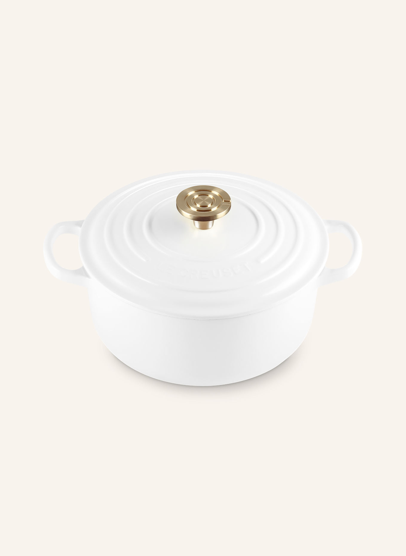 LE CREUSET SIGNATURE Roasting Pan: WHITE