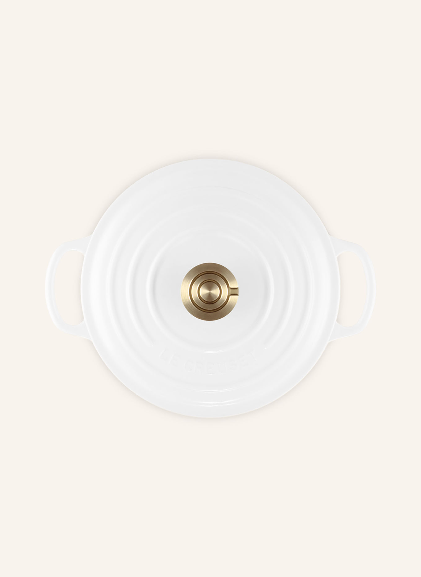 LE CREUSET SIGNATURE Roasting Pan: WHITE