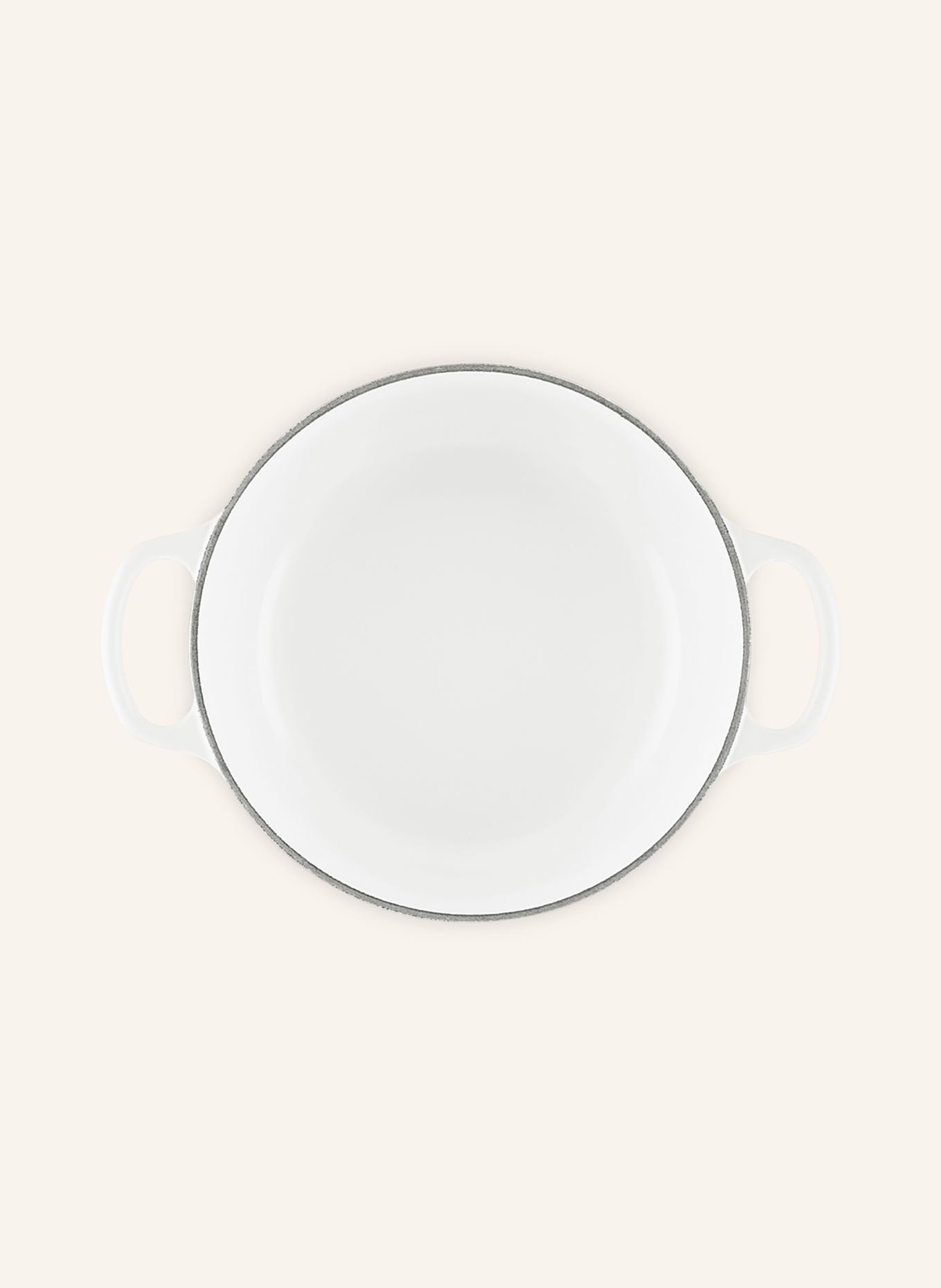LE CREUSET SIGNATURE Roasting Pan: WHITE