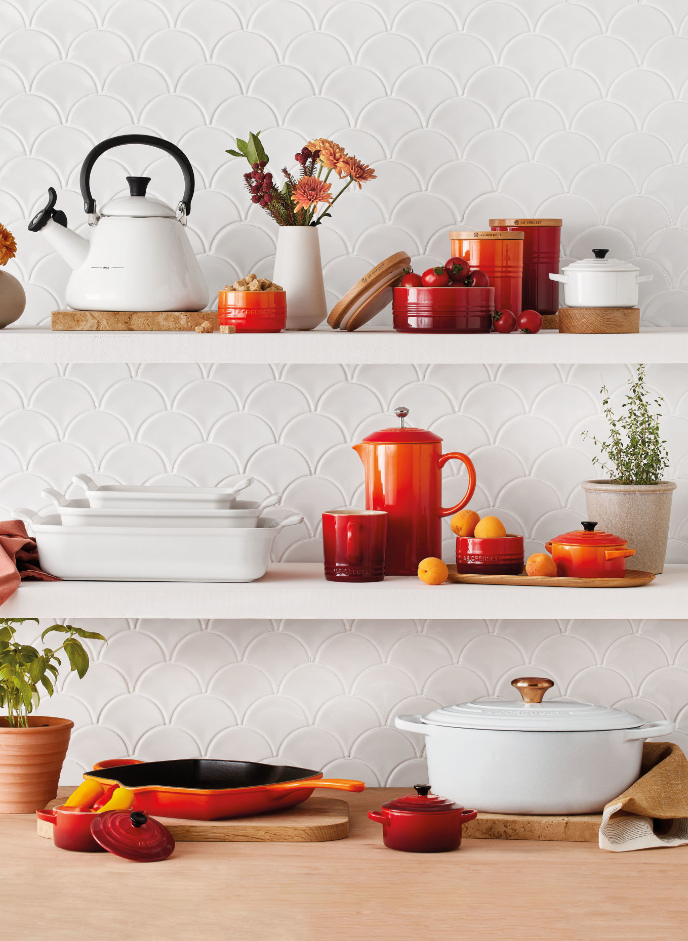 LE CREUSET Cocotte SIGNATURE: WHITE