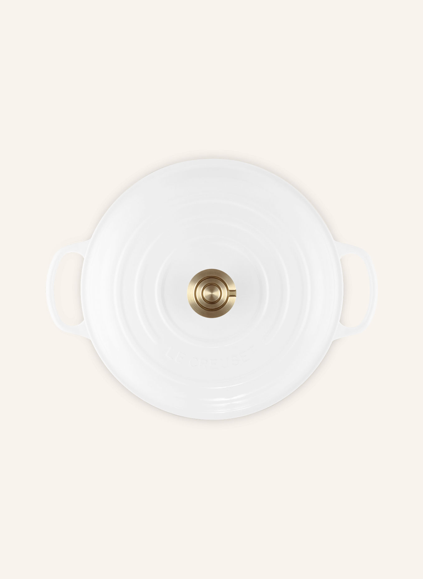 LE CREUSET SIGNATURE Gourmet Professional Pot: WHITE