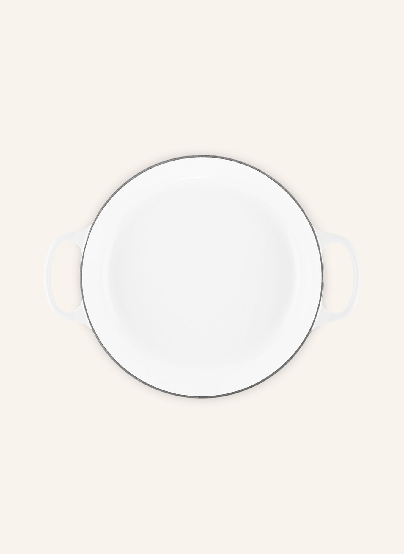 LE CREUSET SIGNATURE Gourmet Professional Pot: WHITE