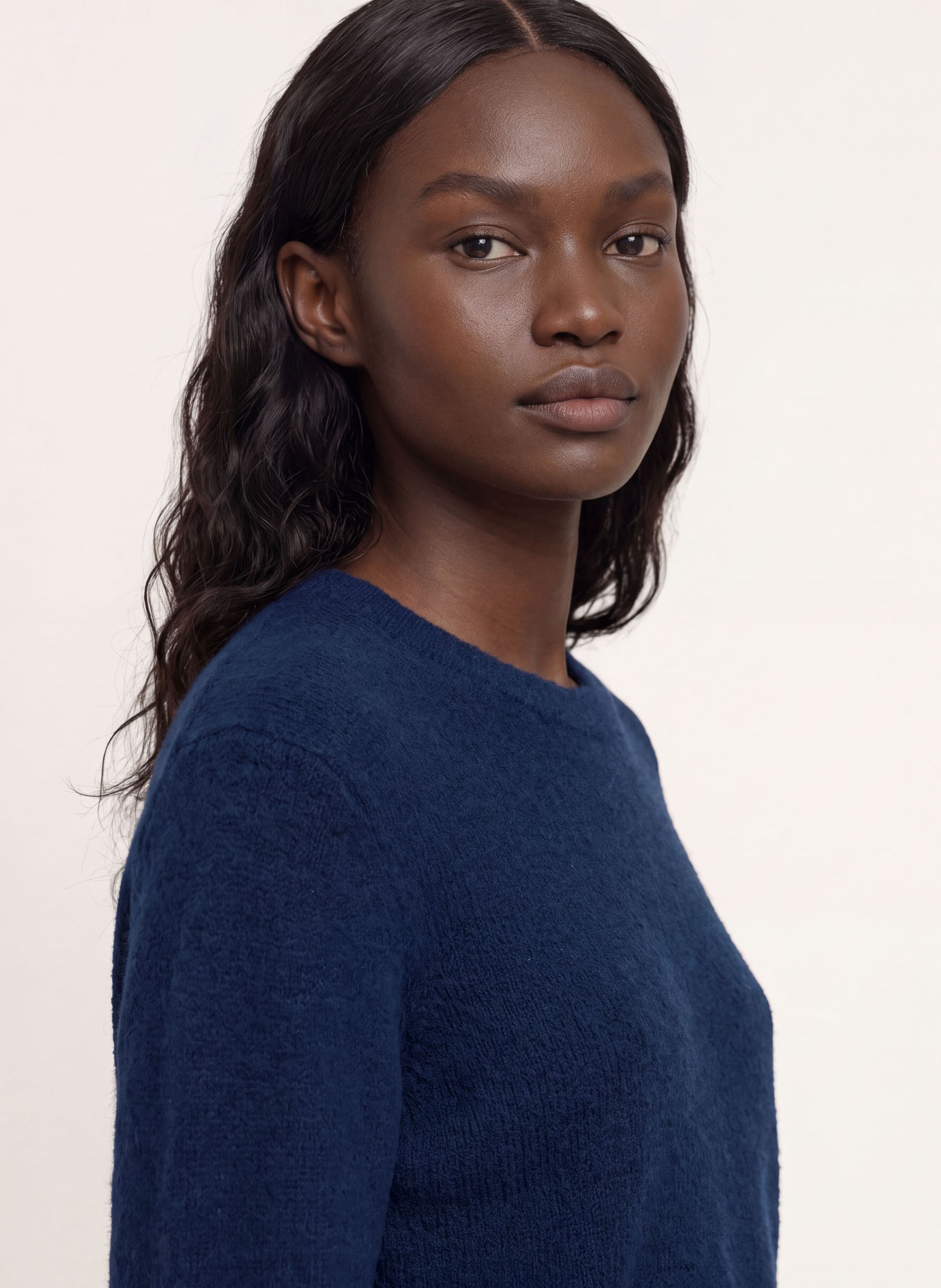 maje Strickkleid: DUNKELBLAU