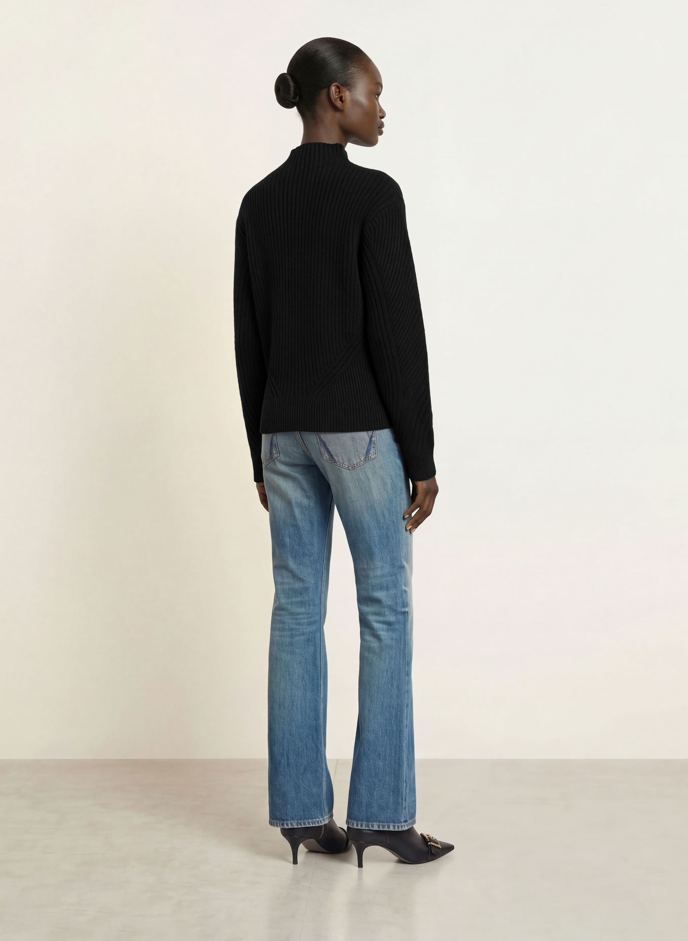 ALLSAINTS SADIE Sweater: BLACK