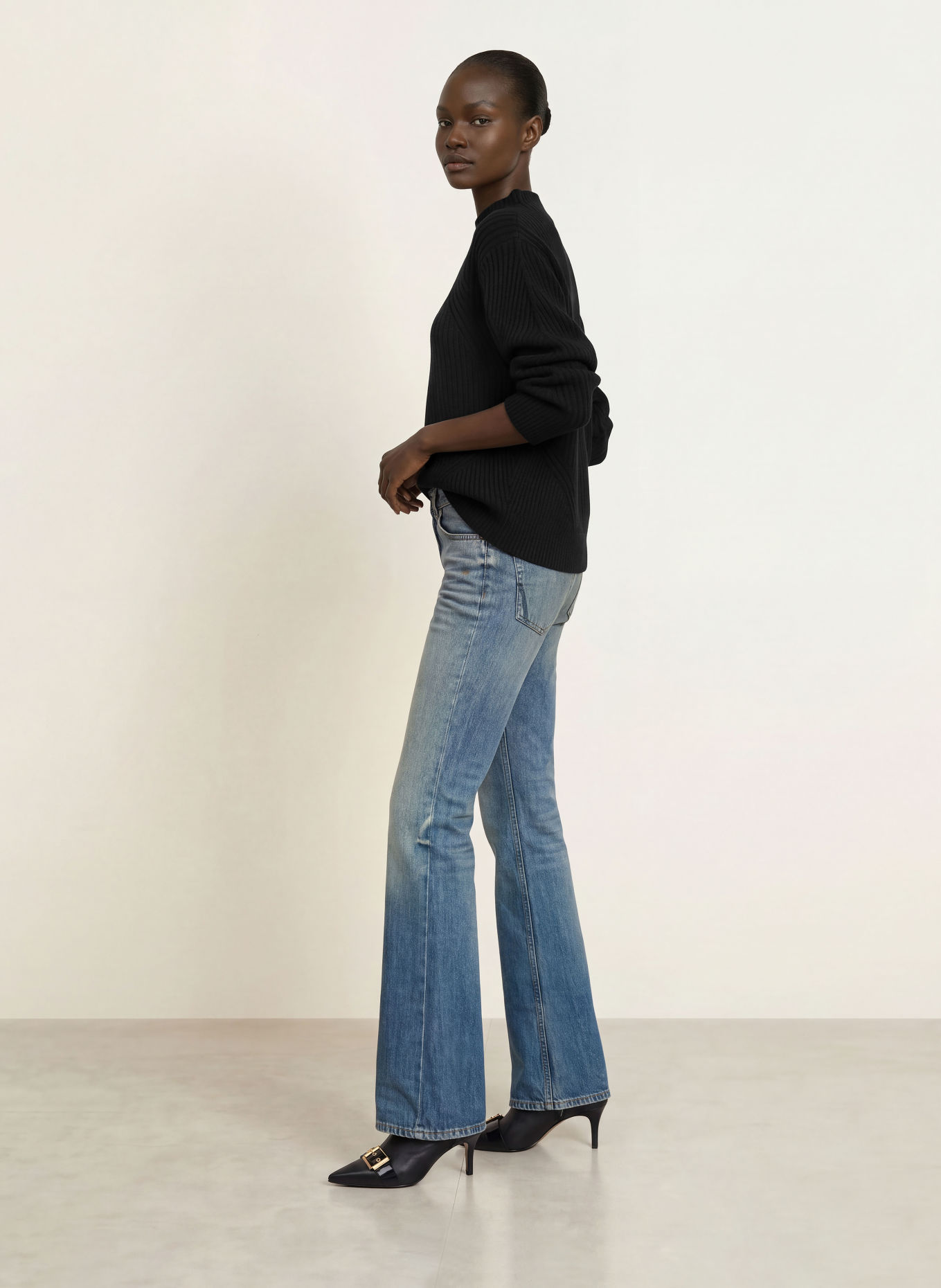 ALLSAINTS SADIE Sweater: BLACK