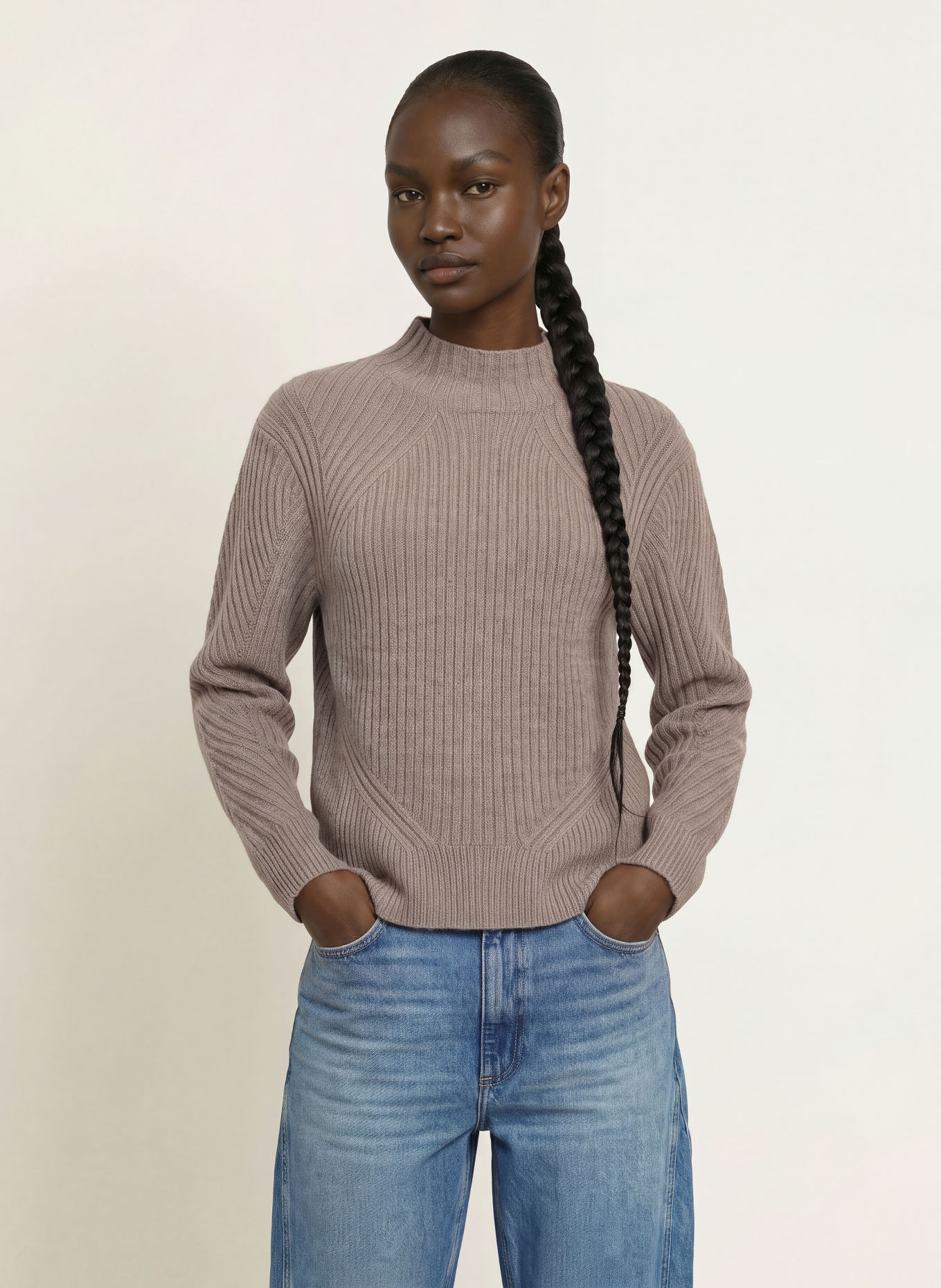 ALLSAINTS SADIE Sweater: TAUPE