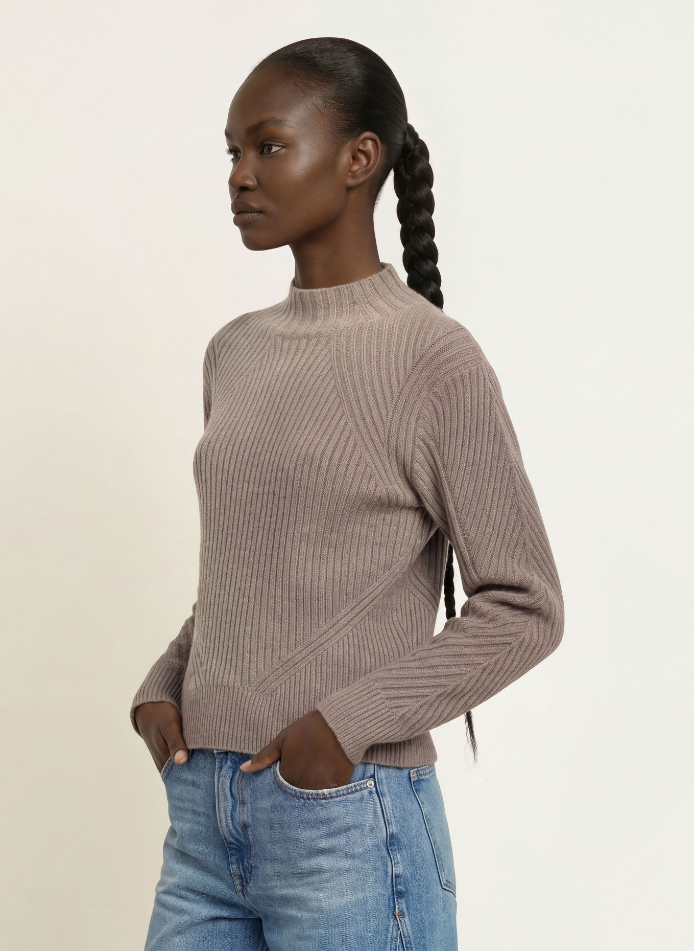 ALLSAINTS SADIE Sweater: TAUPE
