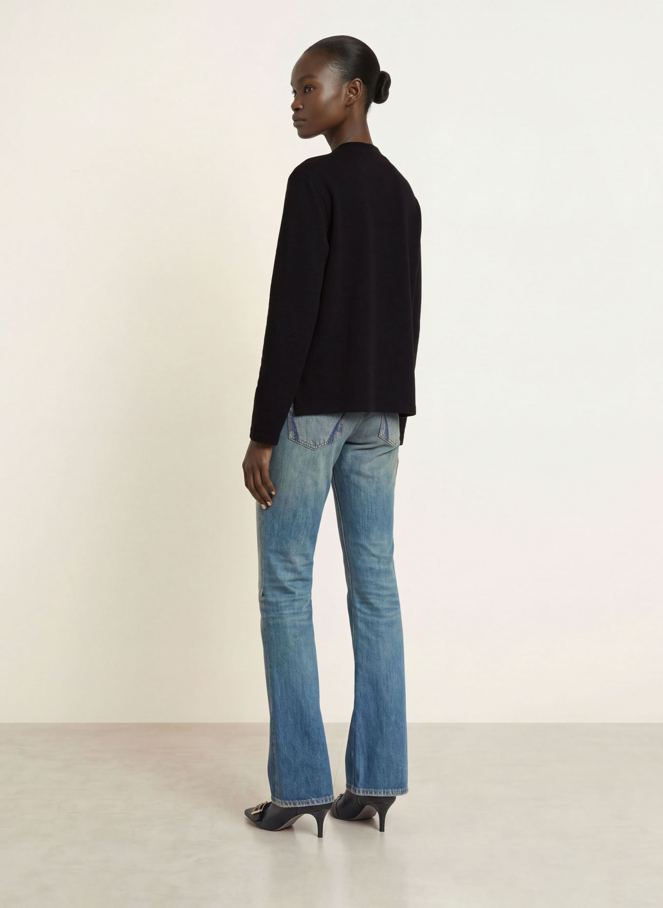 ALLSAINTS ABEL Long-sleeve shirt: BLACK