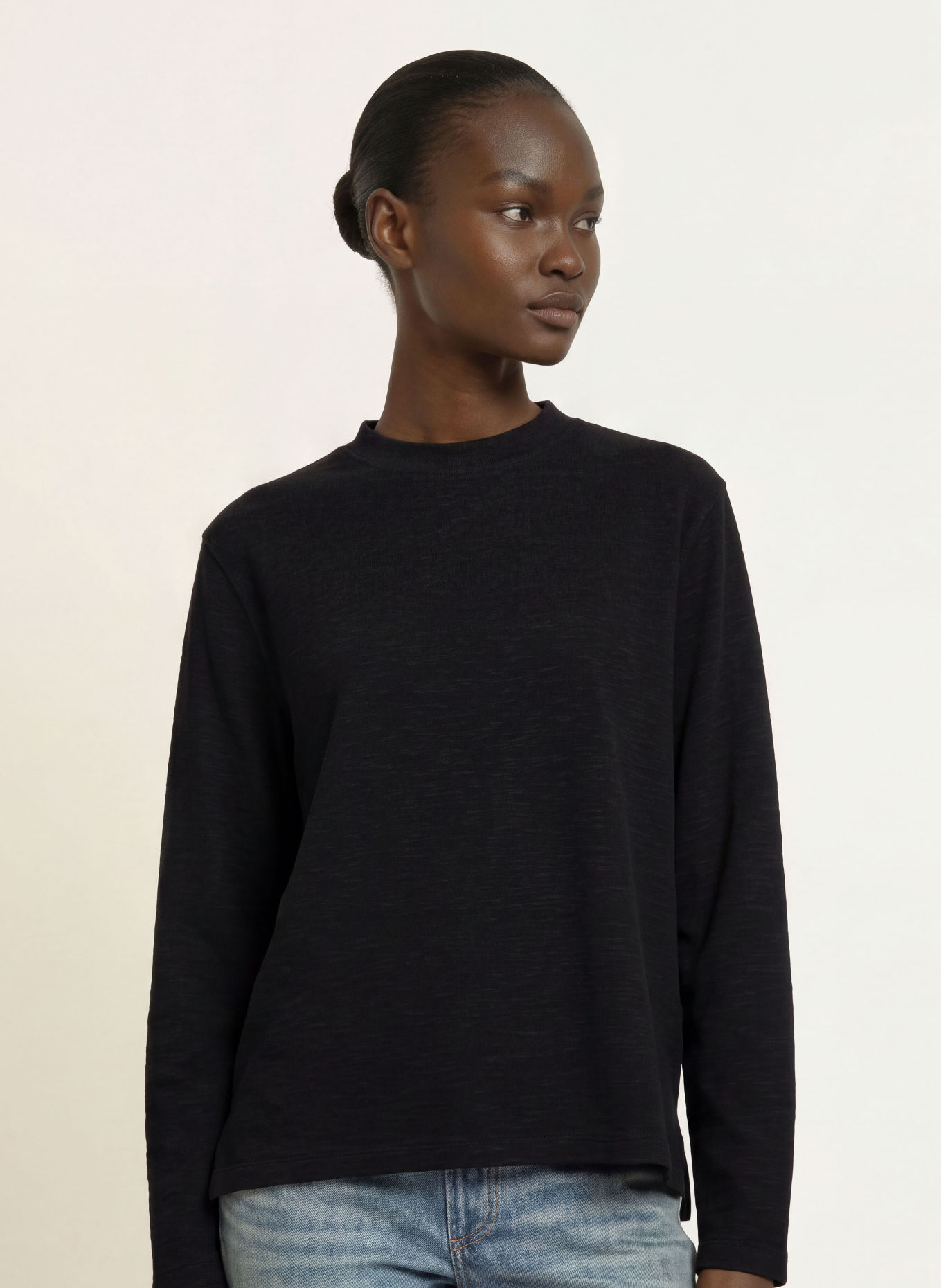 ALLSAINTS ABEL Long-sleeve shirt: BLACK