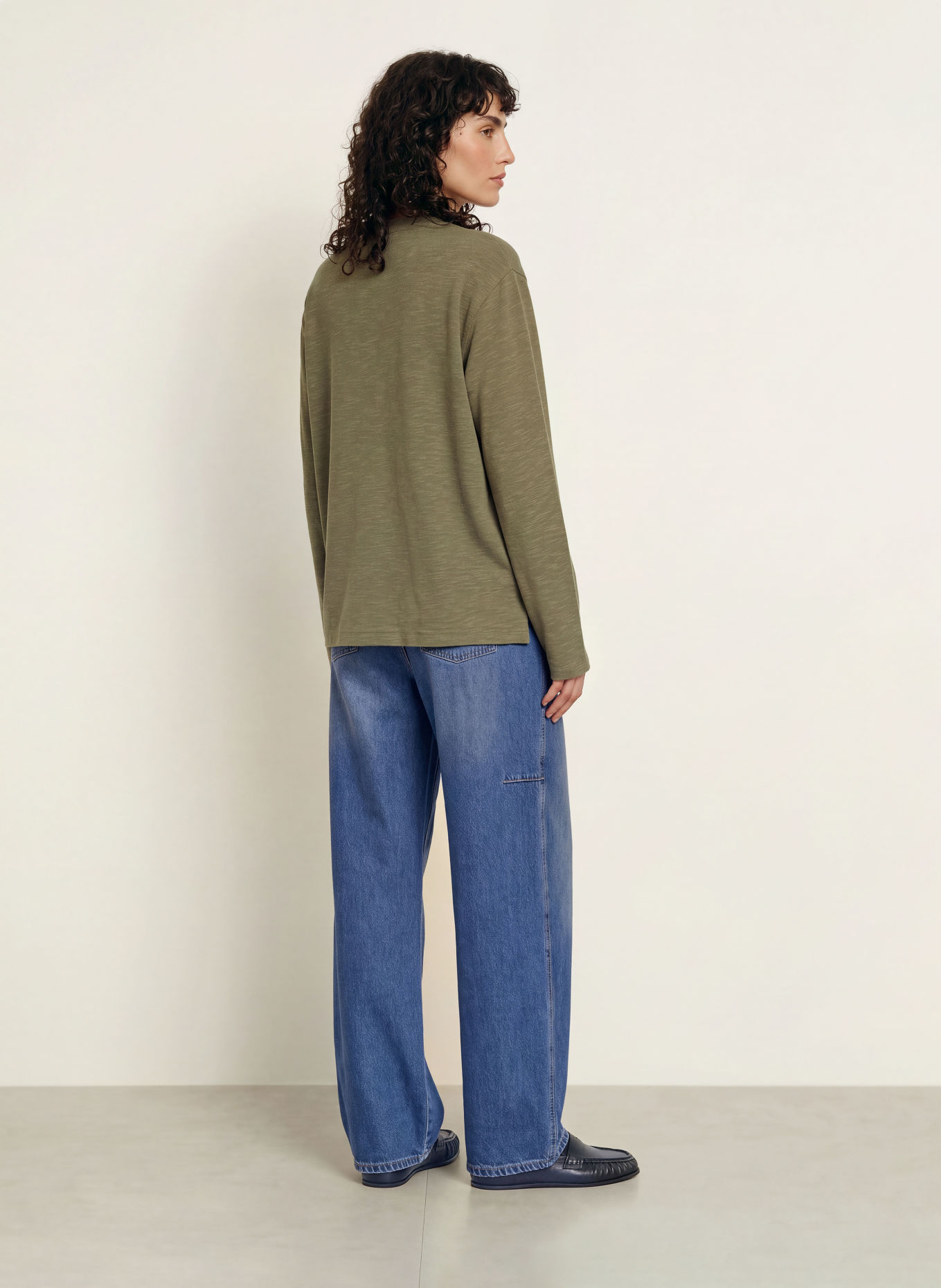 ALLSAINTS ABEL Long-sleeve shirt: KHAKI
