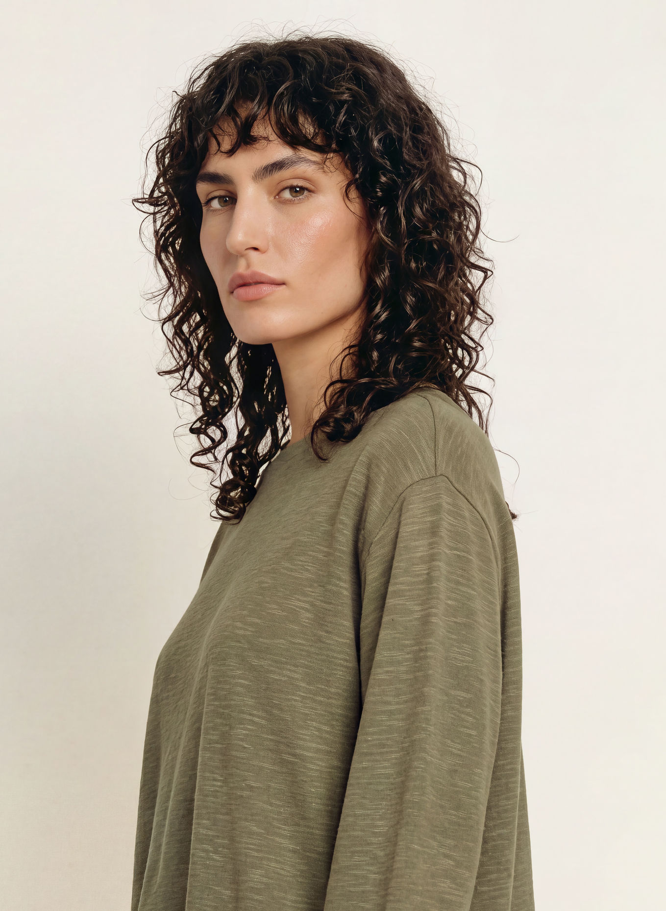 ALLSAINTS ABEL Long-sleeve shirt: KHAKI