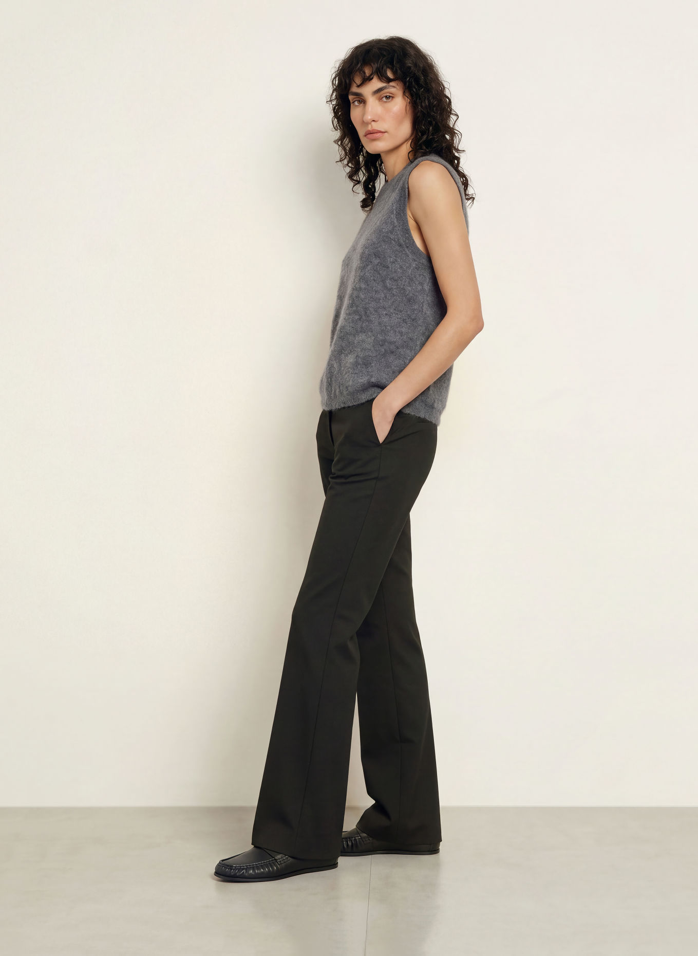 ALLSAINTS ADA Cashmere Knit Vest: GRAY