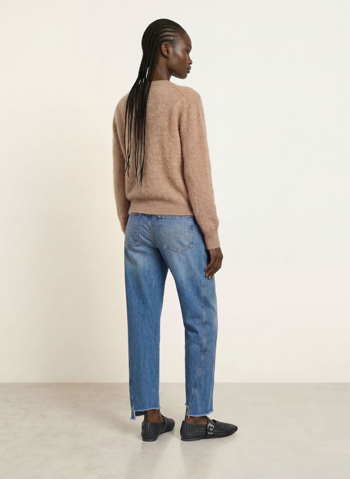 ALLSAINTS ADA Cashmere Sweater: LIGHT BROWN
