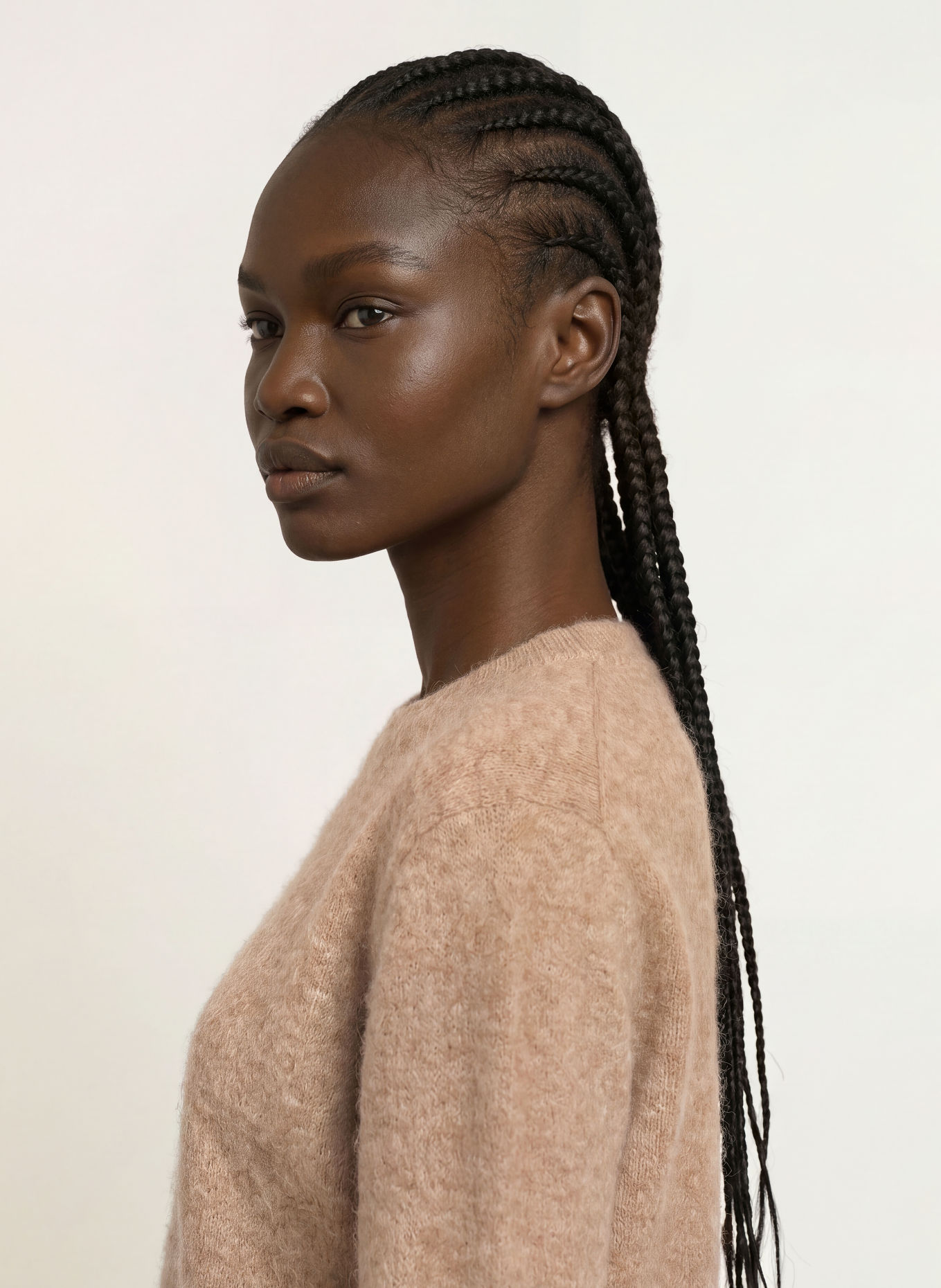 ALLSAINTS ADA Cashmere Sweater: LIGHT BROWN