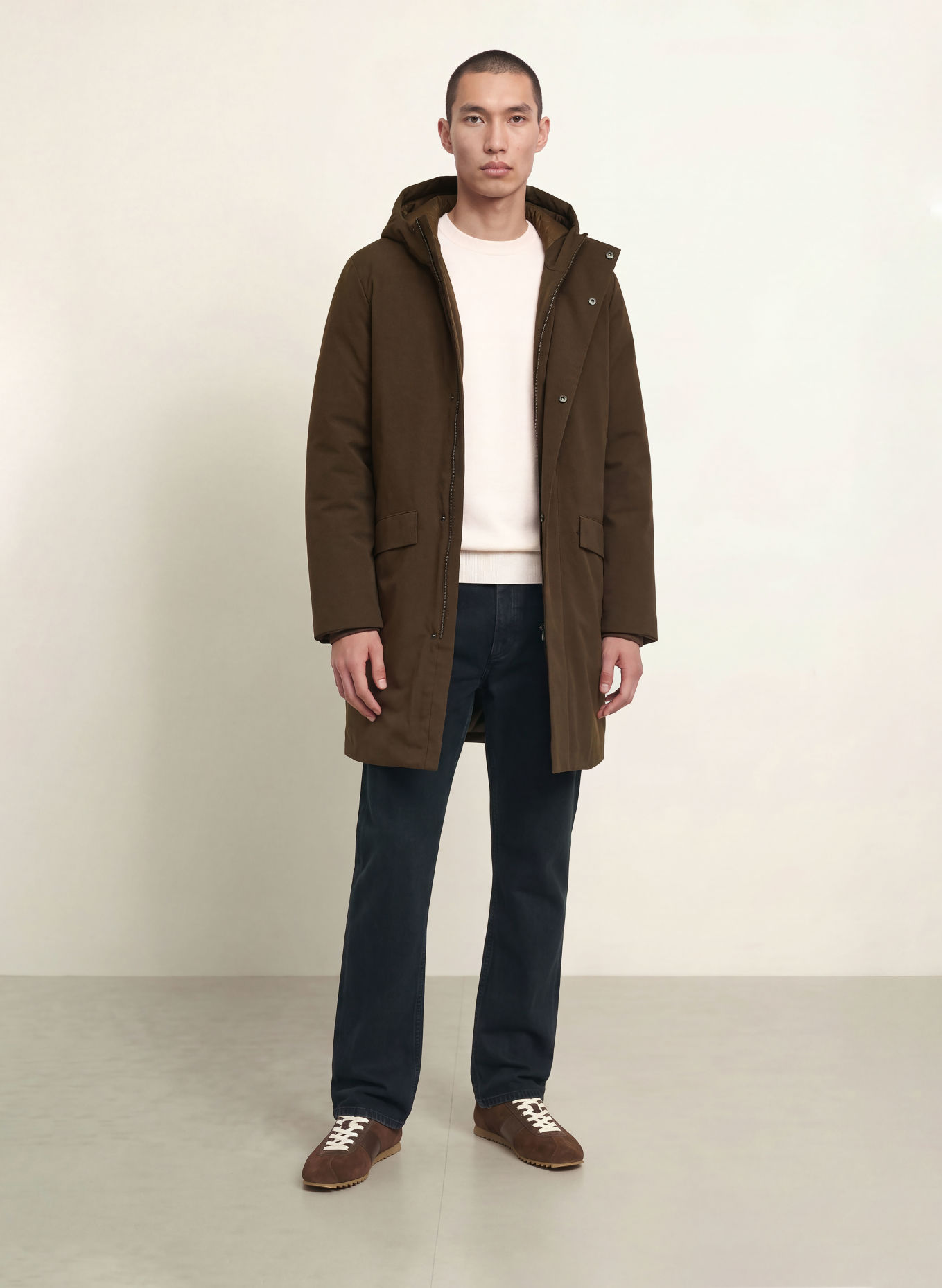 SANDRO Parka: DUNKELBRAUN
