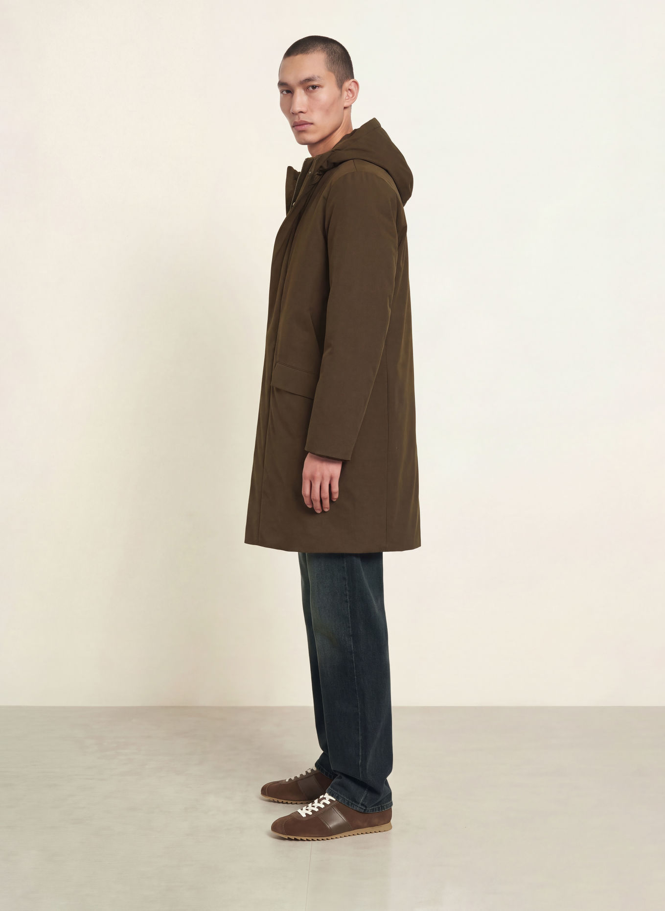SANDRO Parka: DUNKELBRAUN