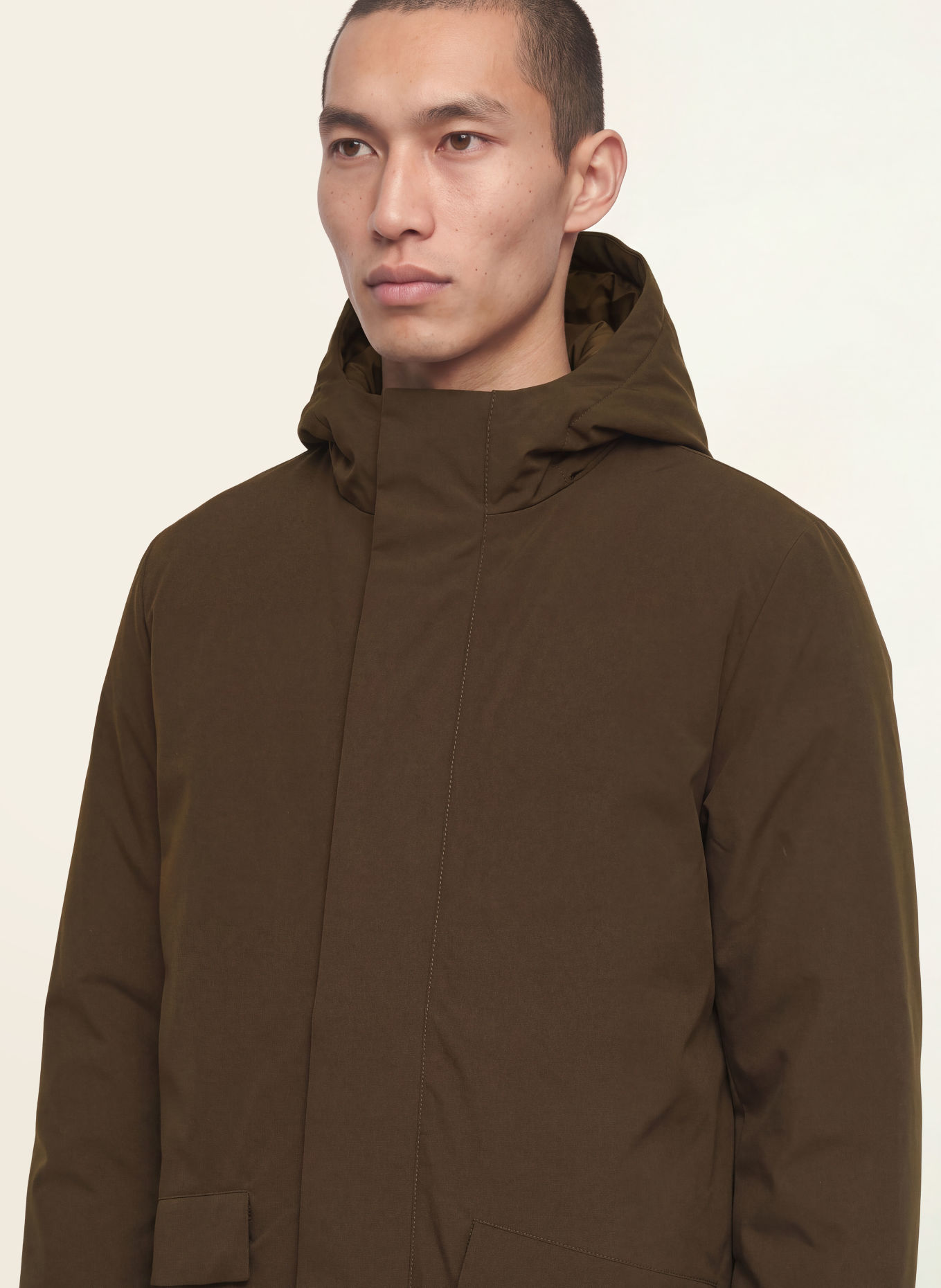 SANDRO Parka: DUNKELBRAUN