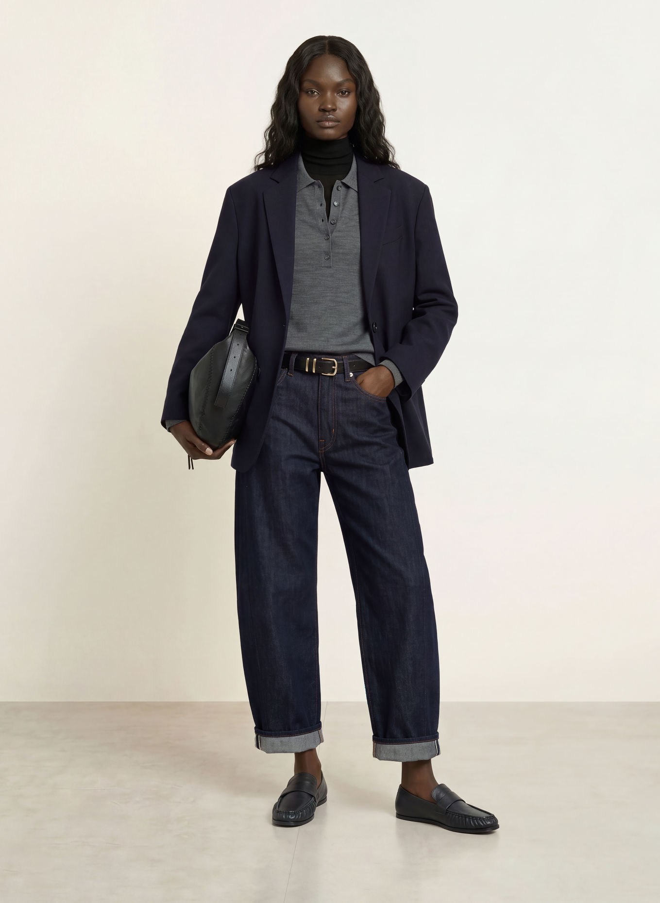 ARKET Blazer: DONKERBLAUW