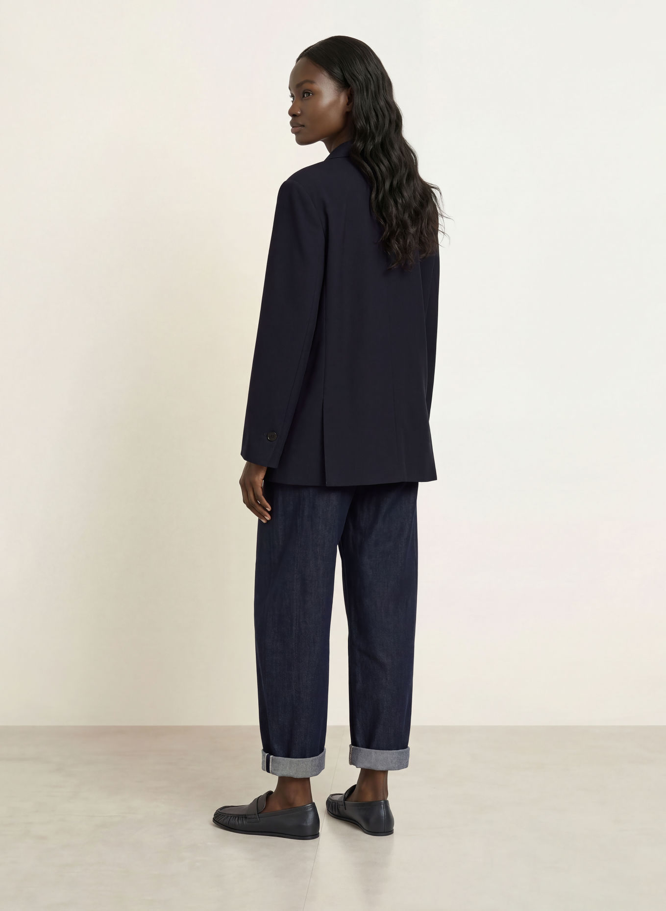 ARKET Blazer: DONKERBLAUW