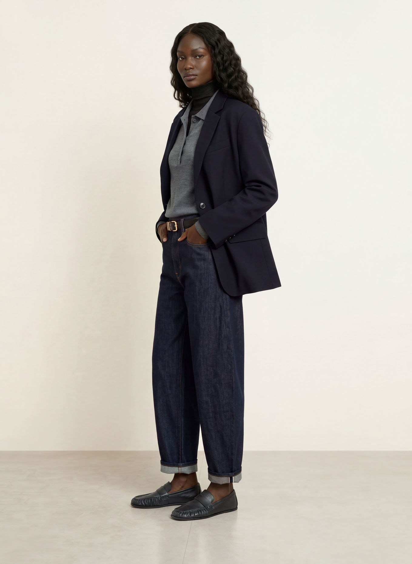 ARKET Blazer: DONKERBLAUW