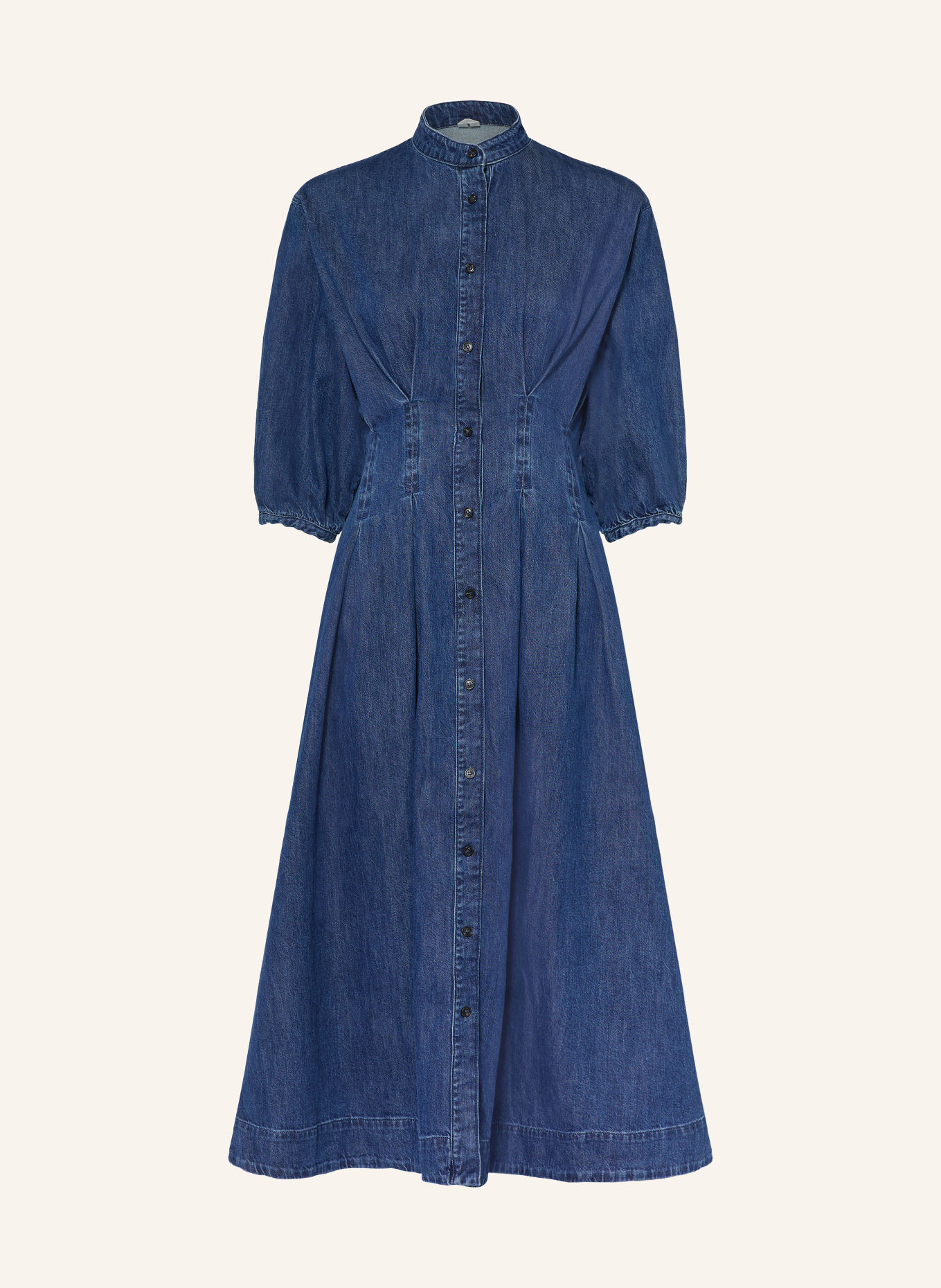 ARKET Jeanskleid mit 3/4-Arm: DUNKELBLAU
