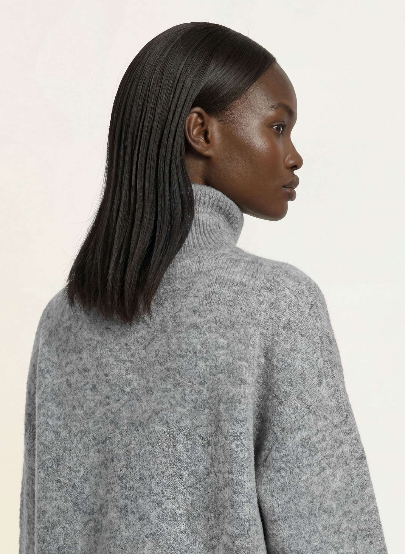 ARKET Rollkragenpullover mit Alpaka: GRAU