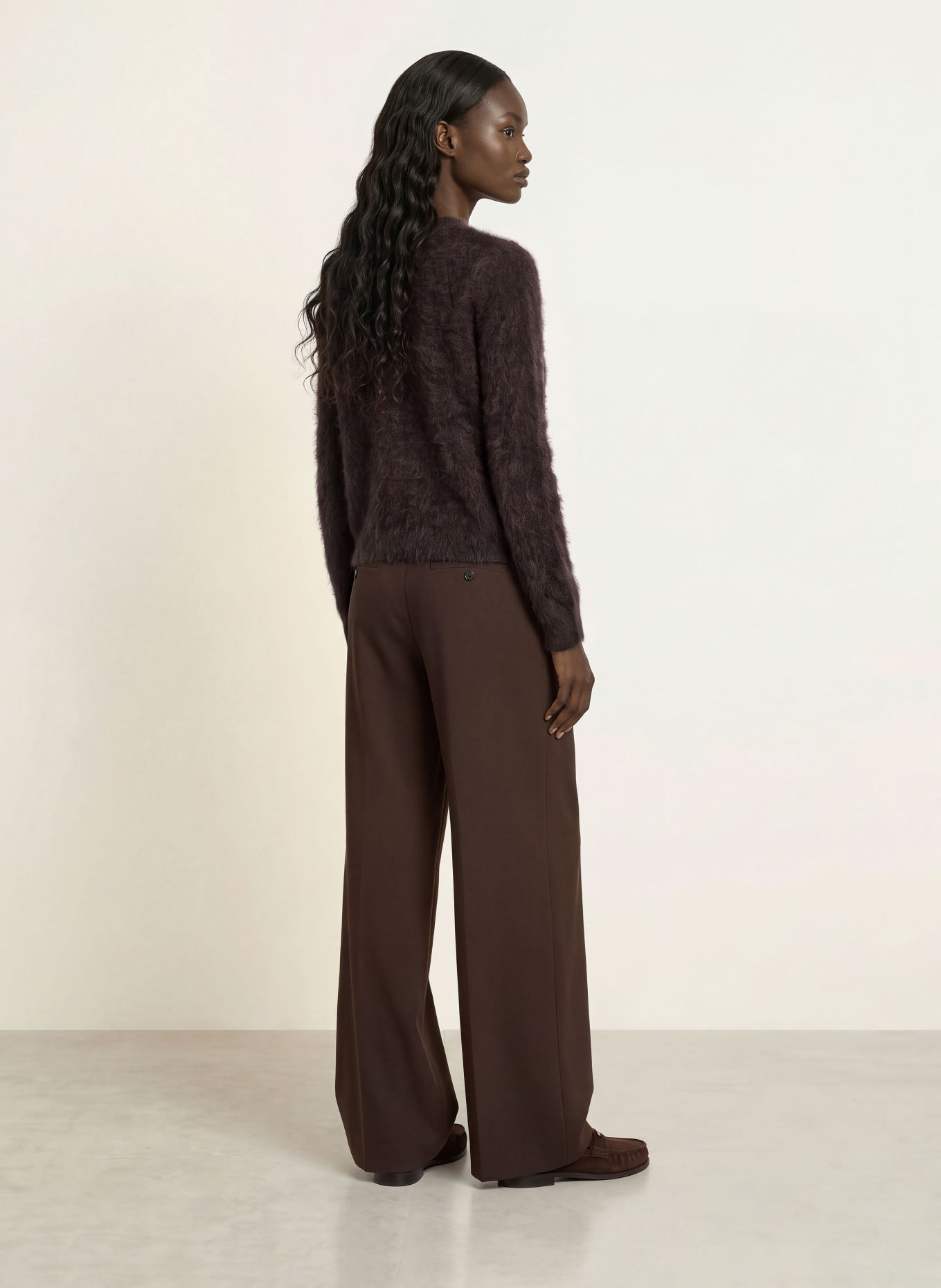 ARKET Gilet en cachemire: MARRON FONCÉ