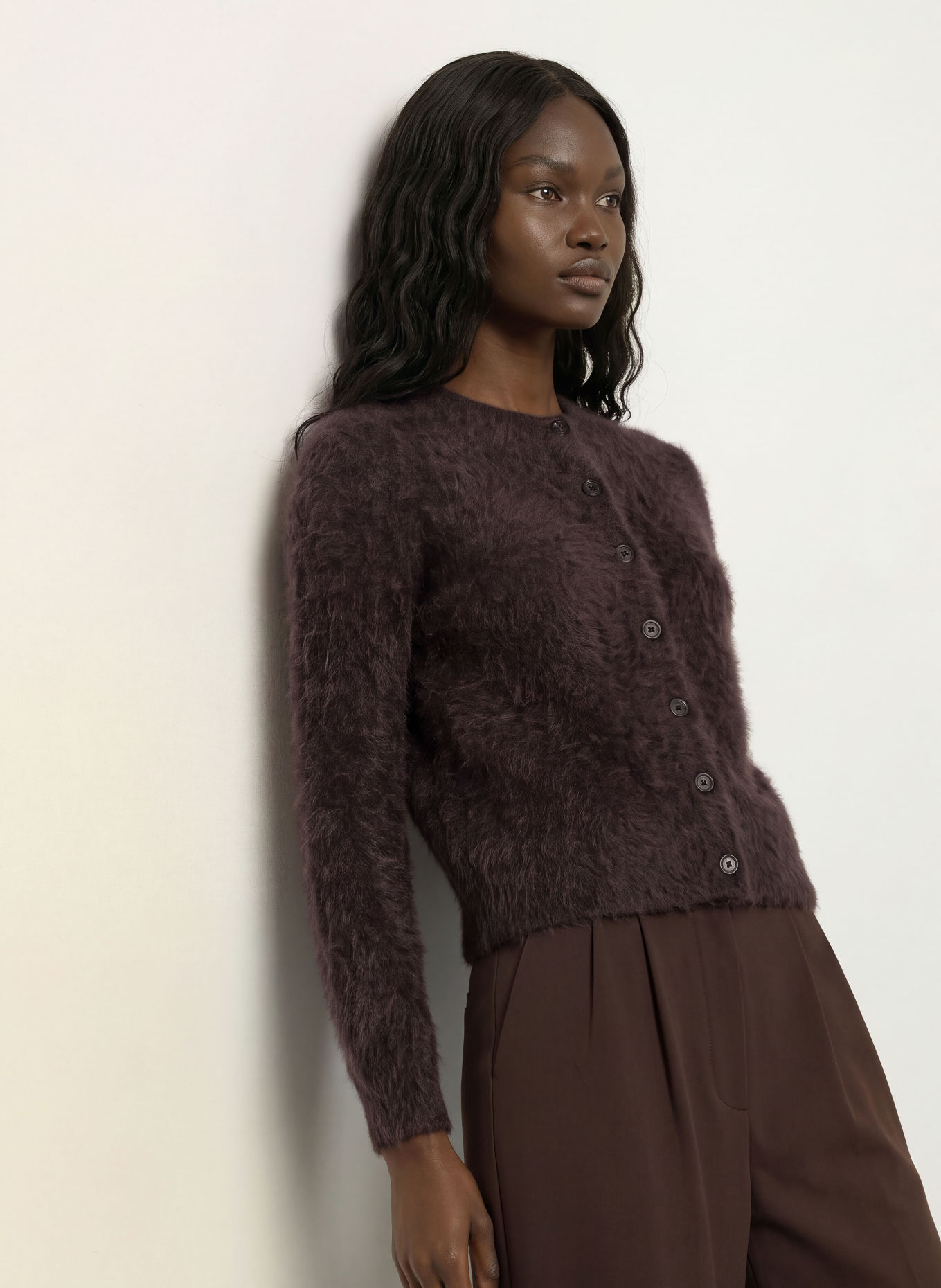 ARKET Gilet en cachemire: MARRON FONCÉ