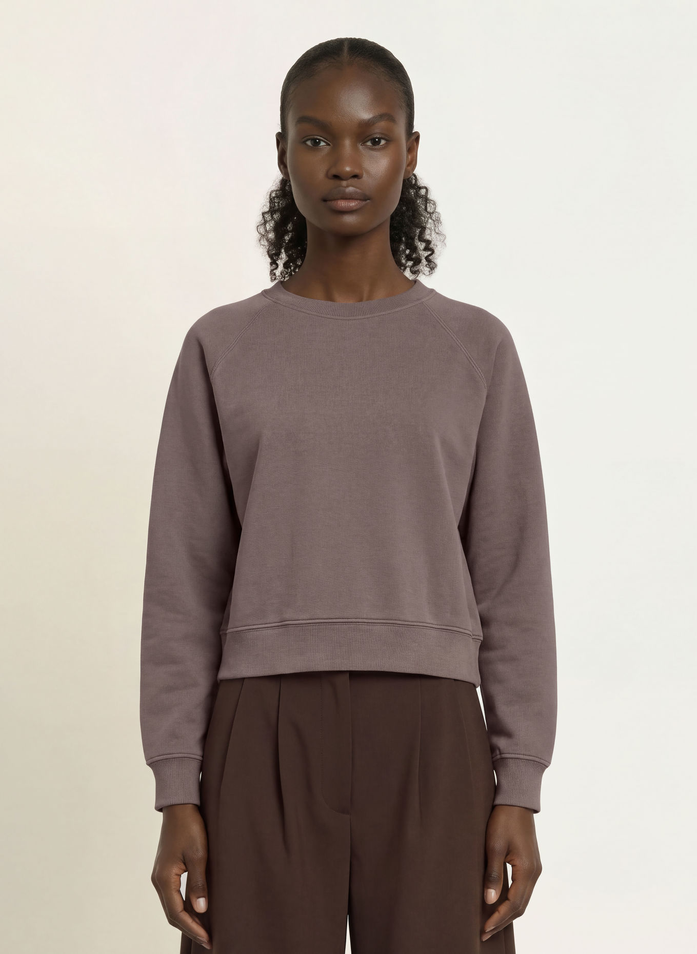 ARKET Sweatshirt: TAUPE