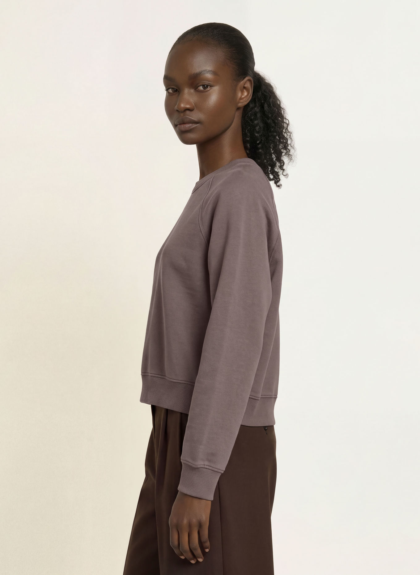 ARKET Sweatshirt: TAUPE
