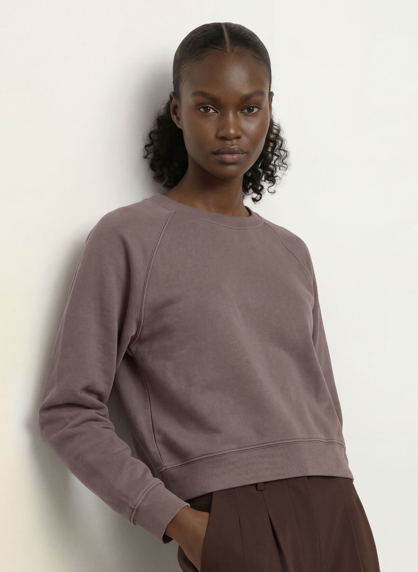 ARKET Sweatshirt: TAUPE