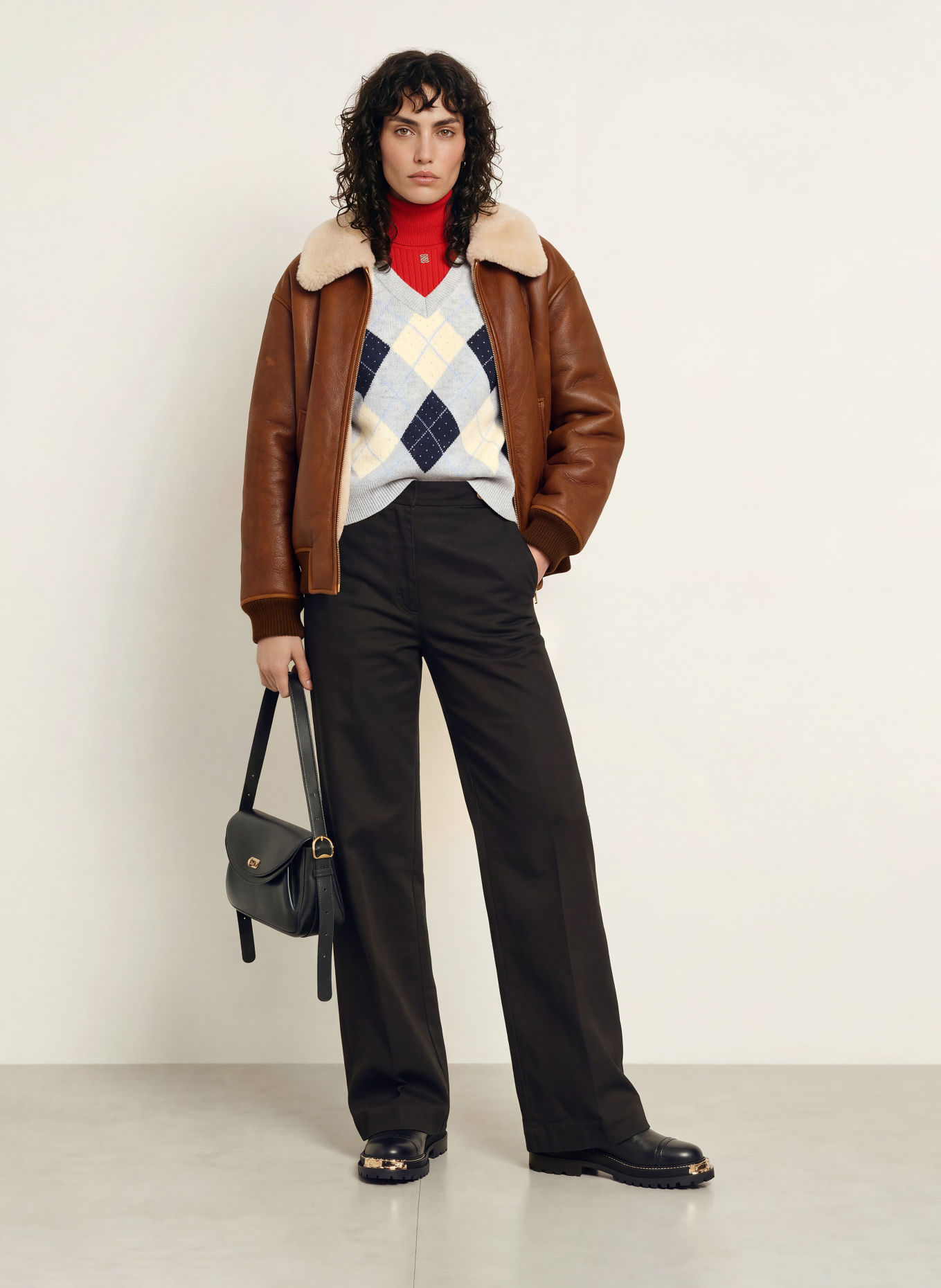 SANDRO Wide Leg Jeans: 20 BLACK
