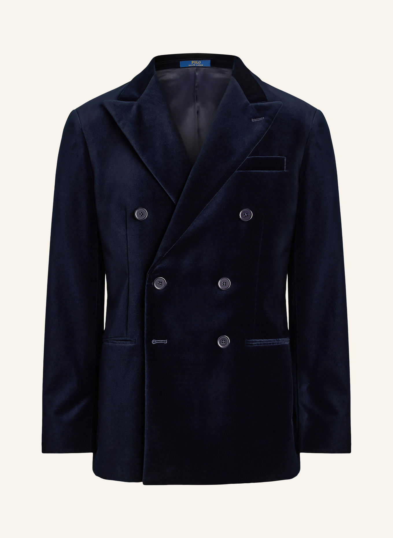 POLO RALPH LAUREN Samtsakko Modern Fit: DUNKELBLAU