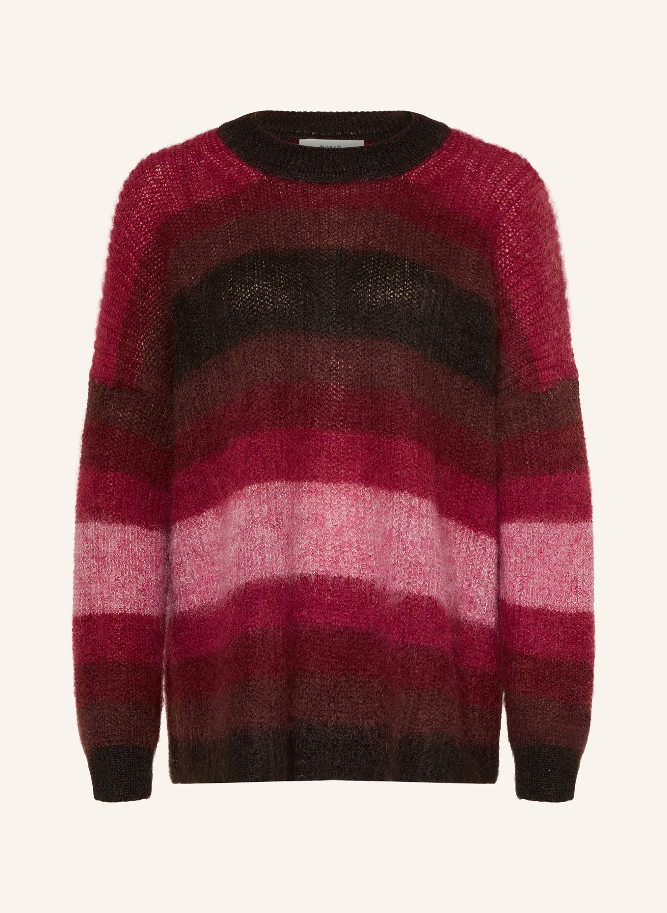 ba&sh Pullover RIVAS mit Mohair: FUCHSIA / BRAUN / ROSA