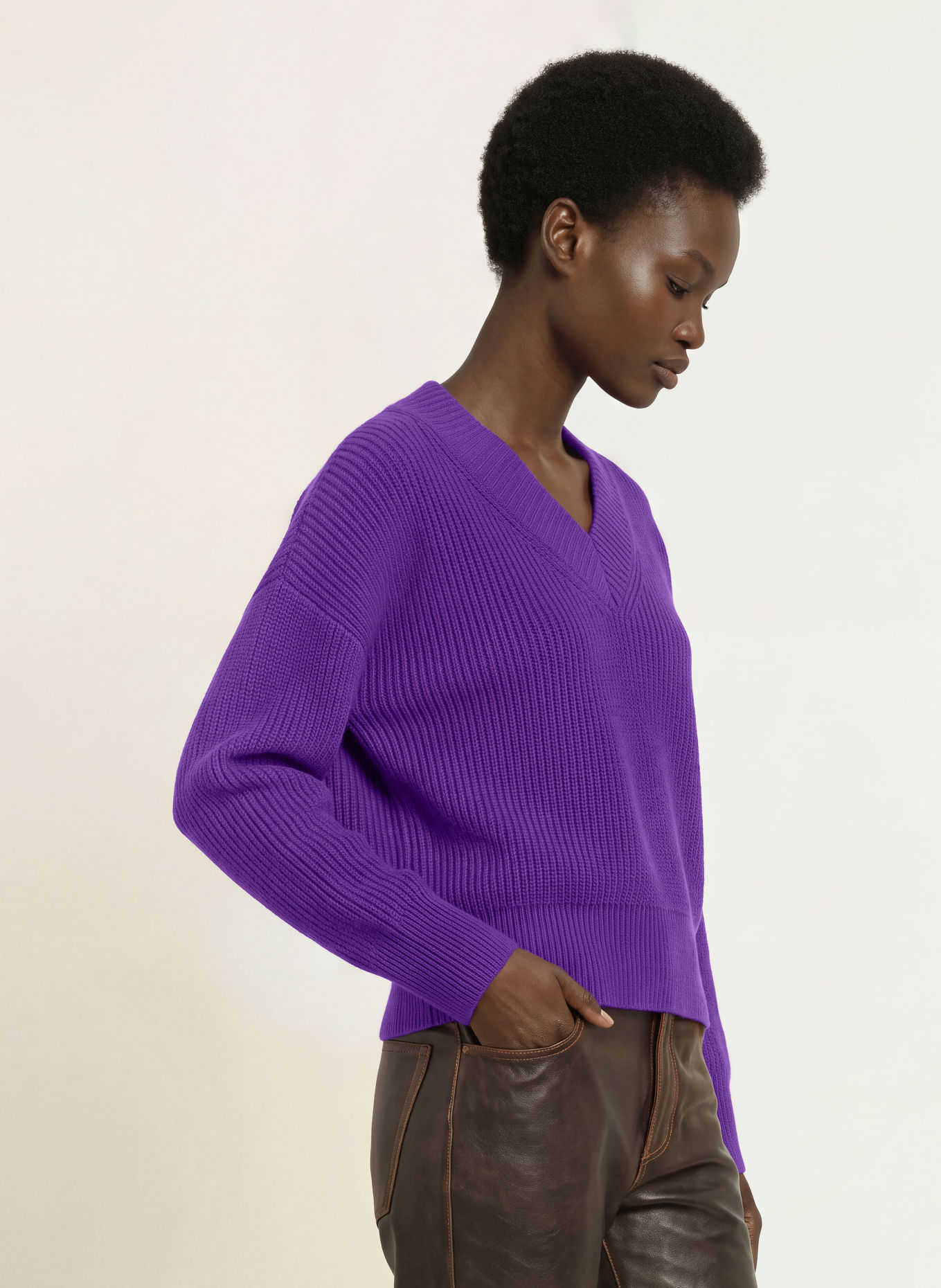 SANDRO Pullover: LILA