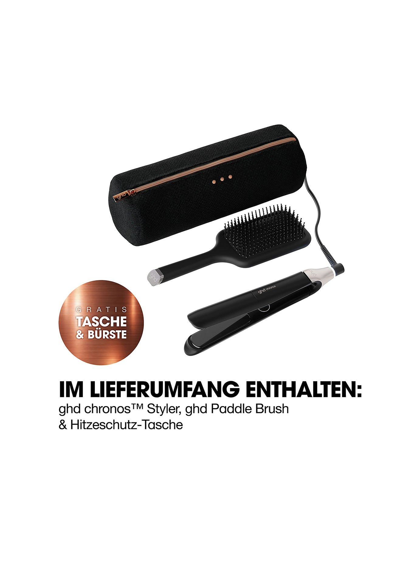 ghd CHRONOS GESCHENKSET: ZWART