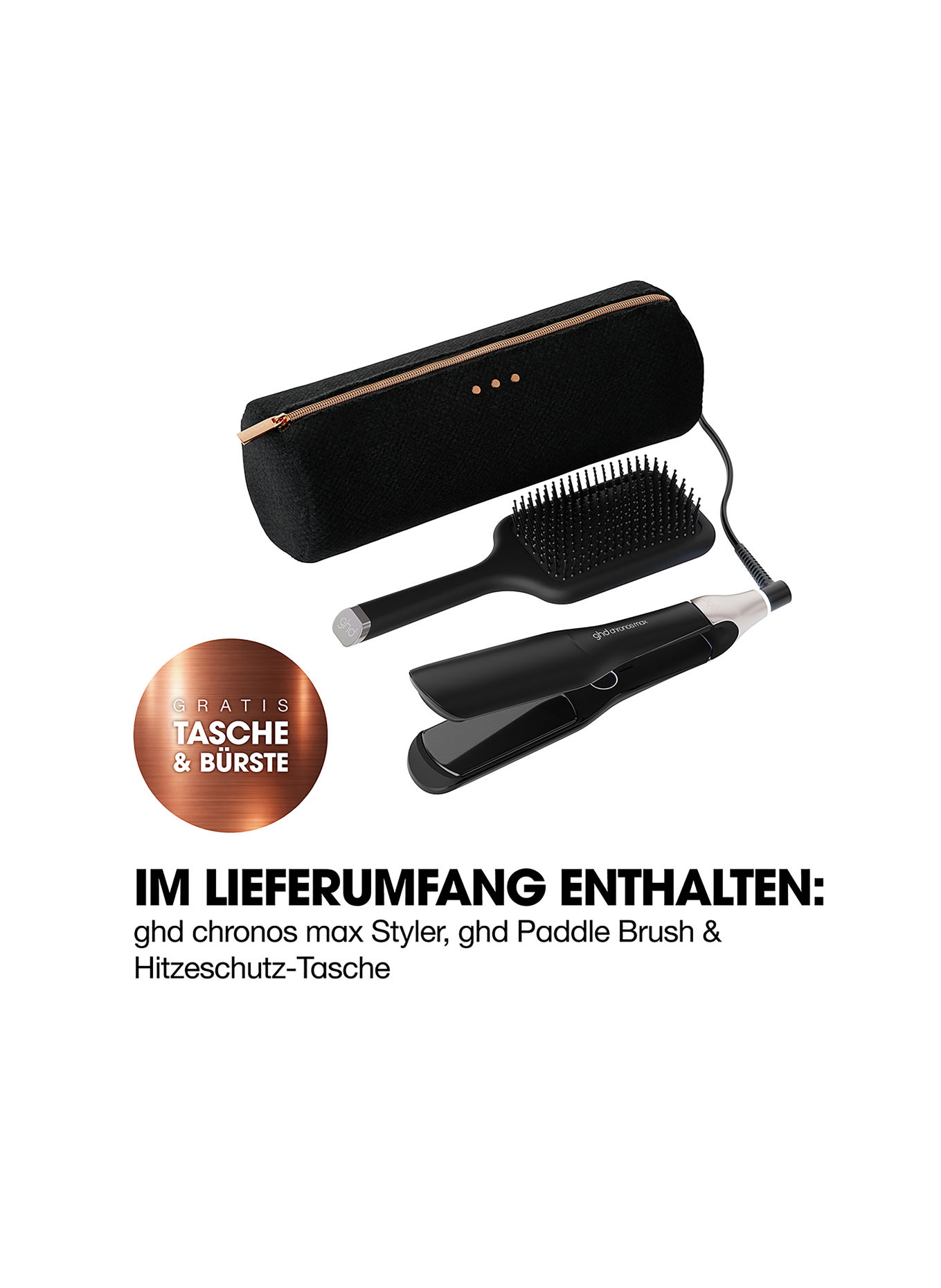 ghd CHRONOS MAX GESCHENKSET: ZWART
