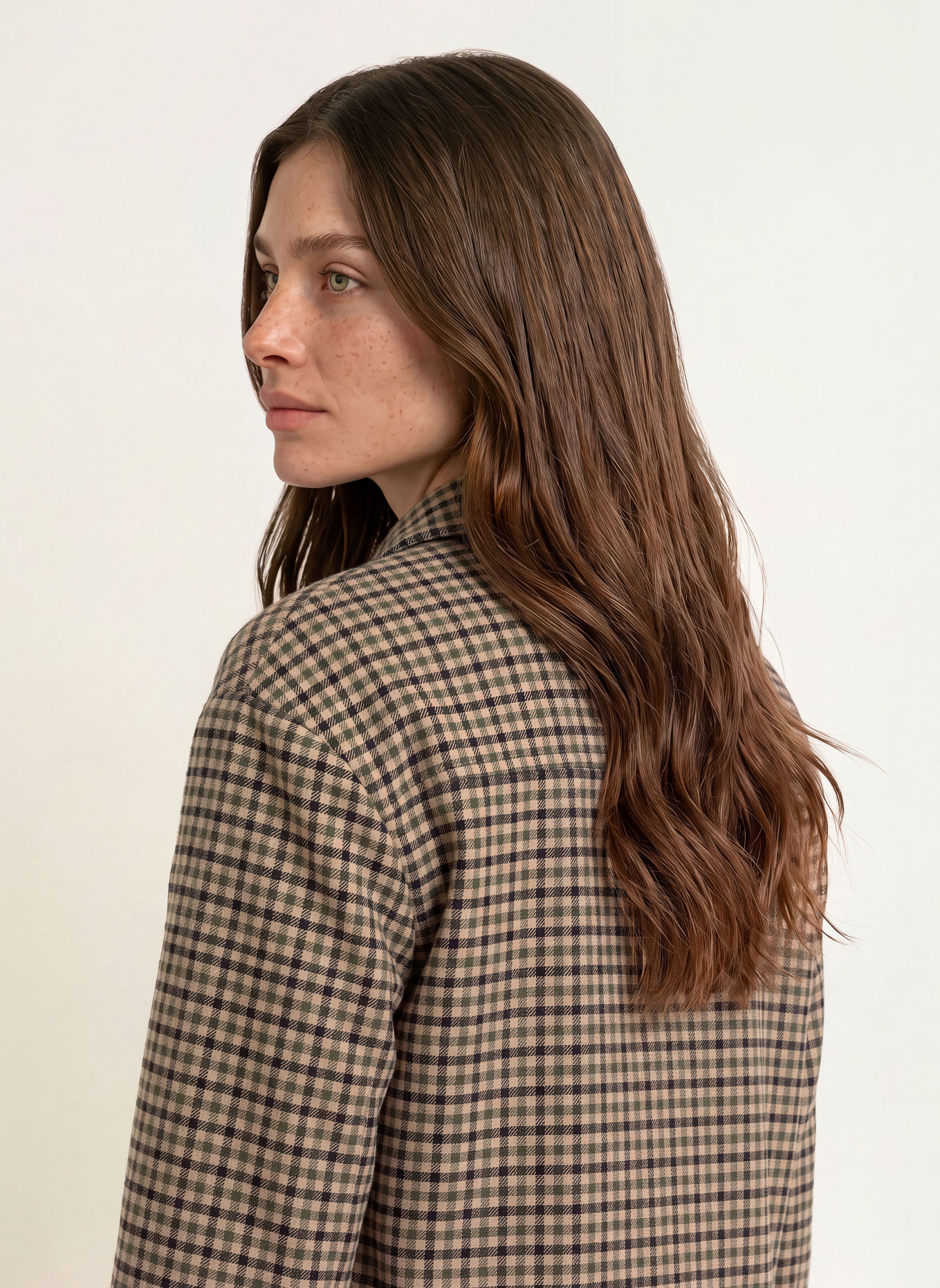 CLAUDIE PIERLOT Kastenjacke: HELLBRAUN / GRÜN / SCHWARZ