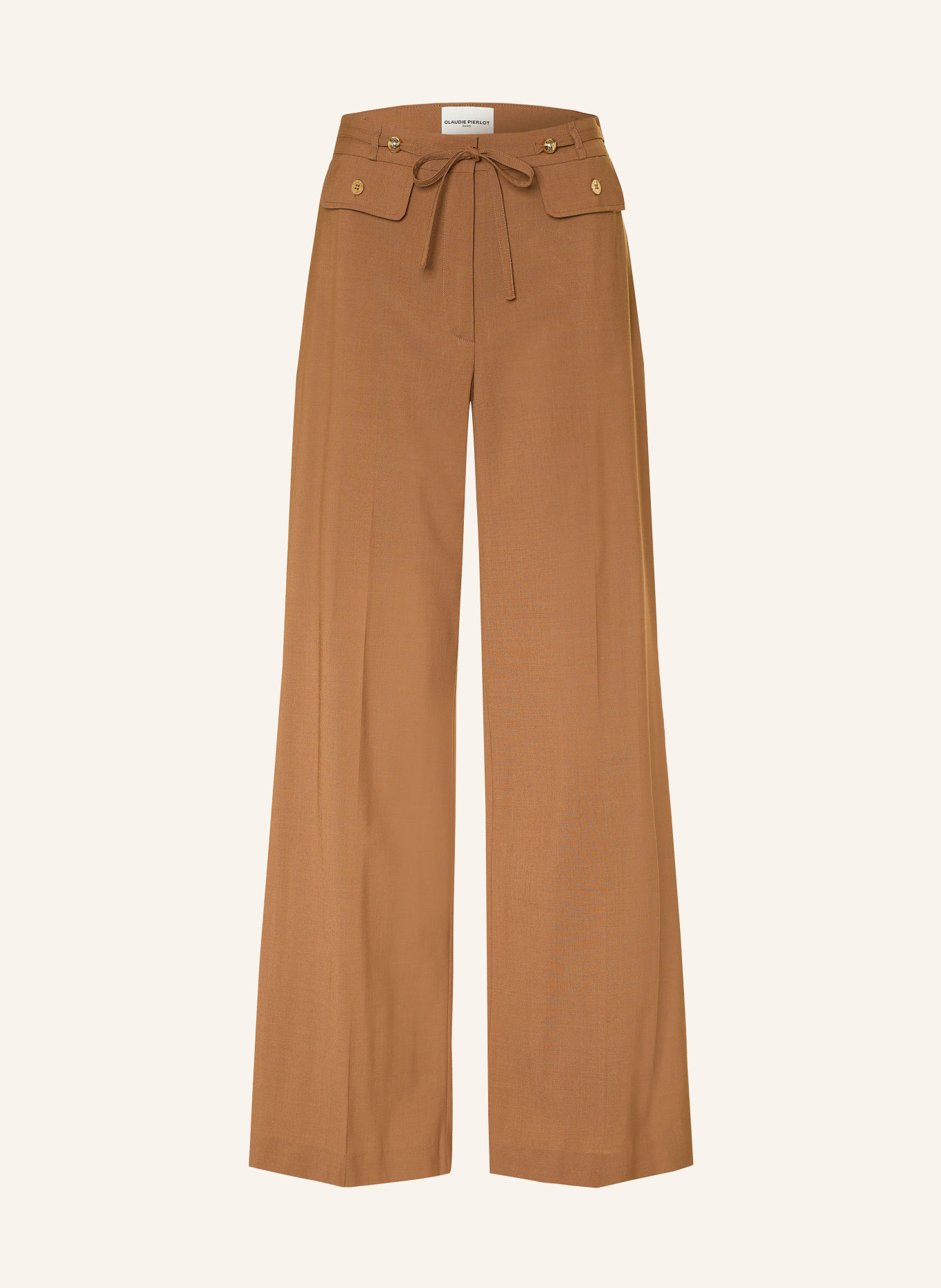 CLAUDIE PIERLOT Marlenehose: CAMEL