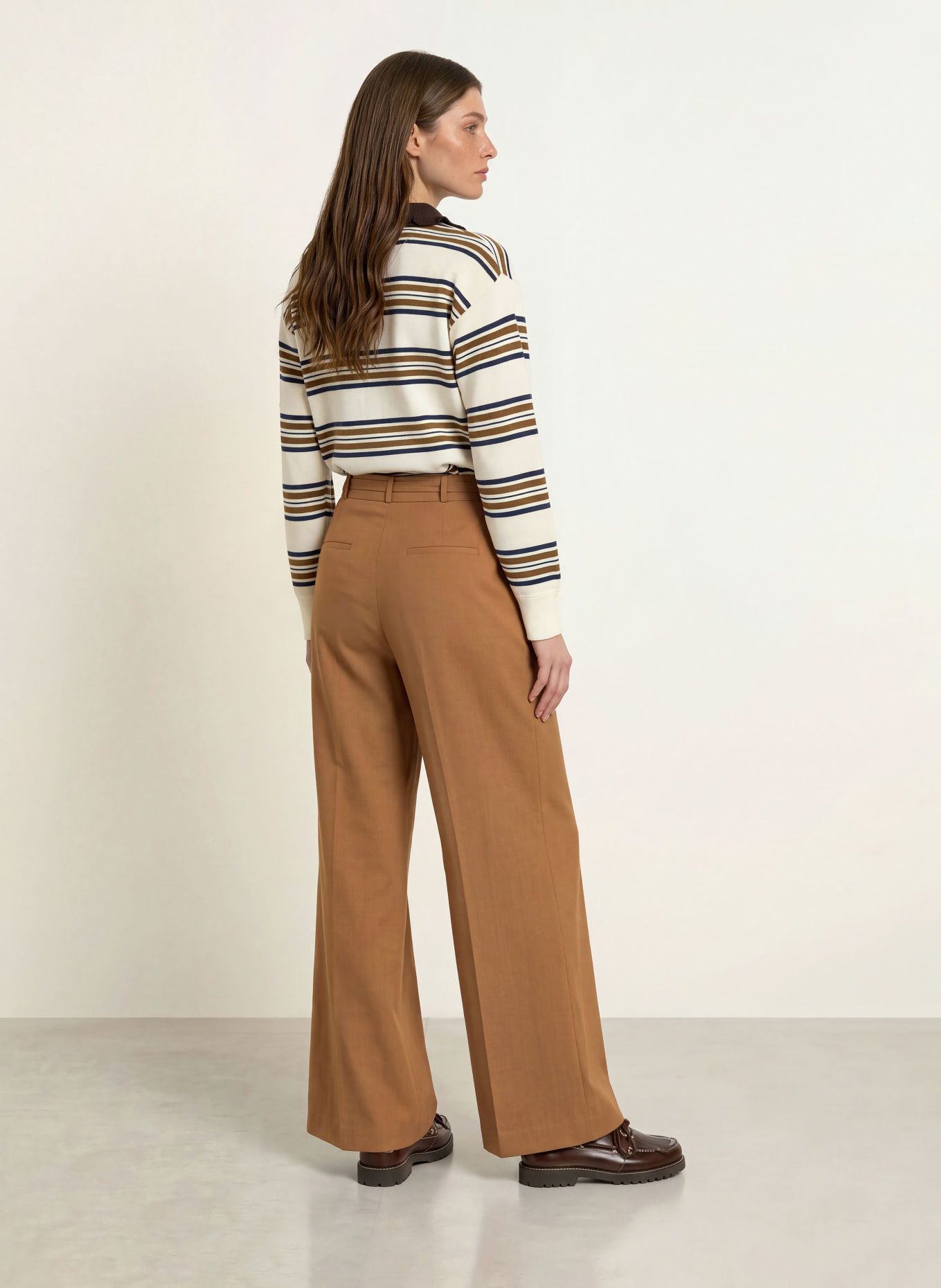 CLAUDIE PIERLOT Marlenehose: CAMEL