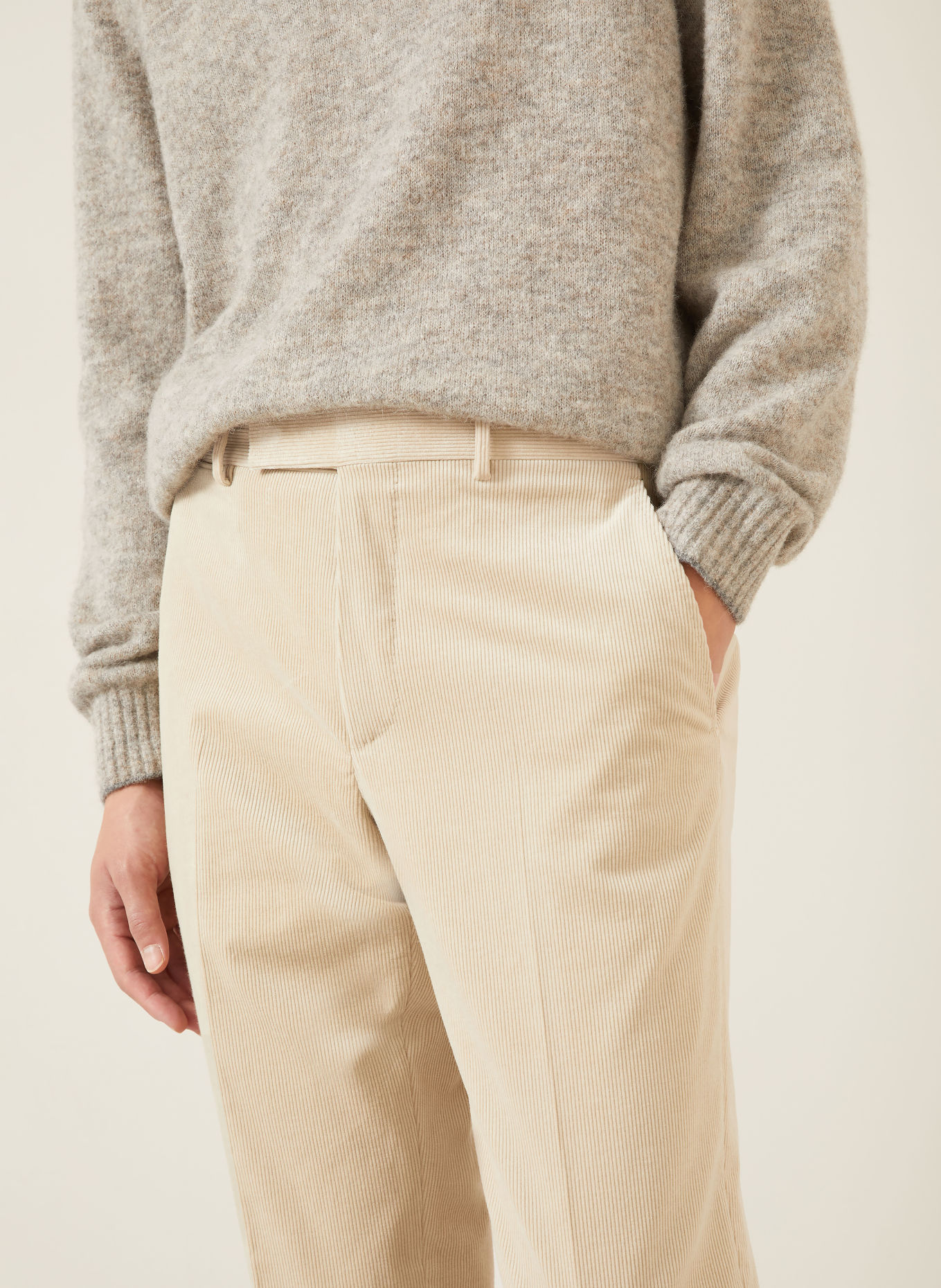 ZEGNA Corduroy Pants, Regular Fit: BEIGE
