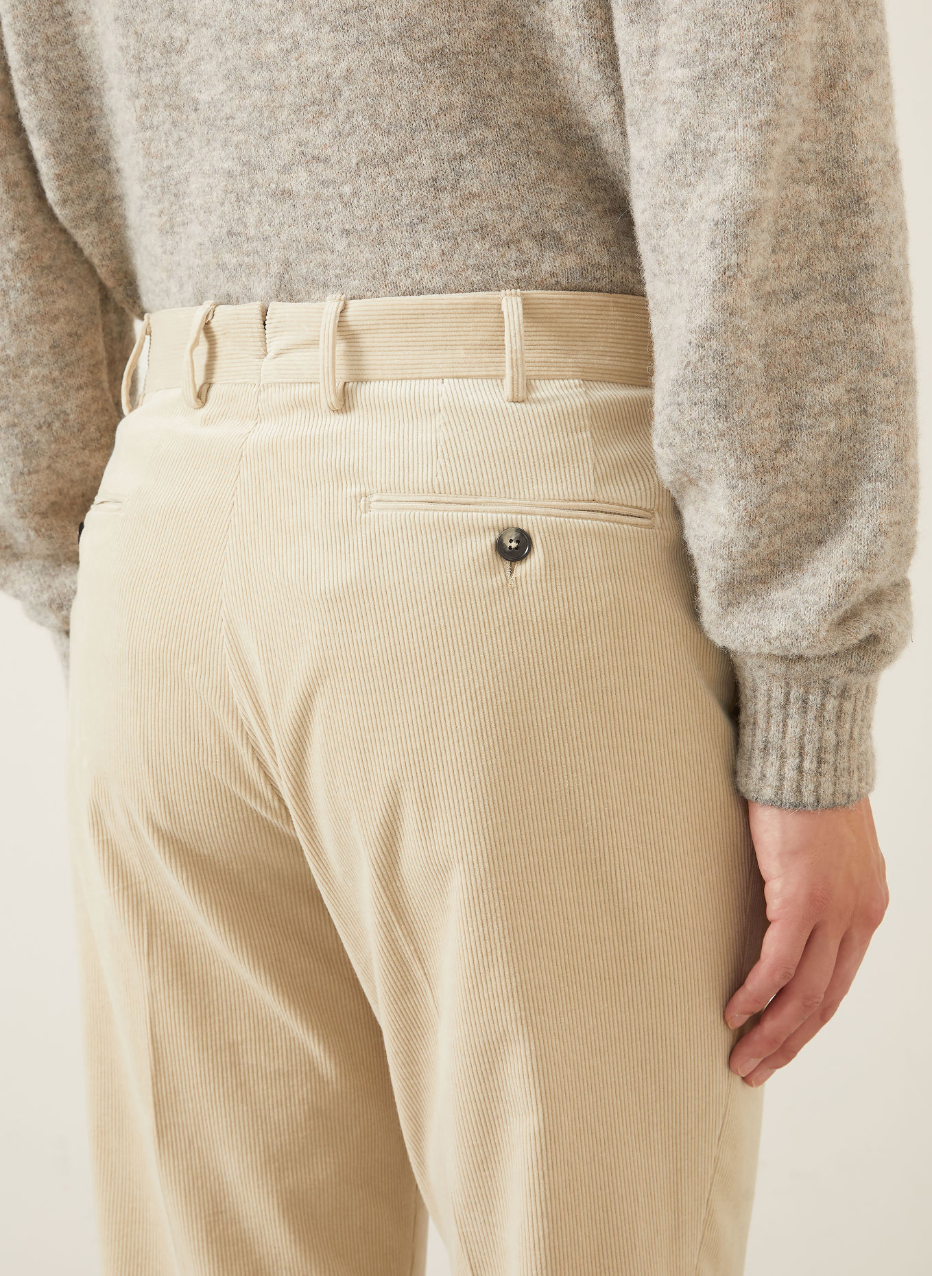 ZEGNA Corduroy Pants, Regular Fit: BEIGE