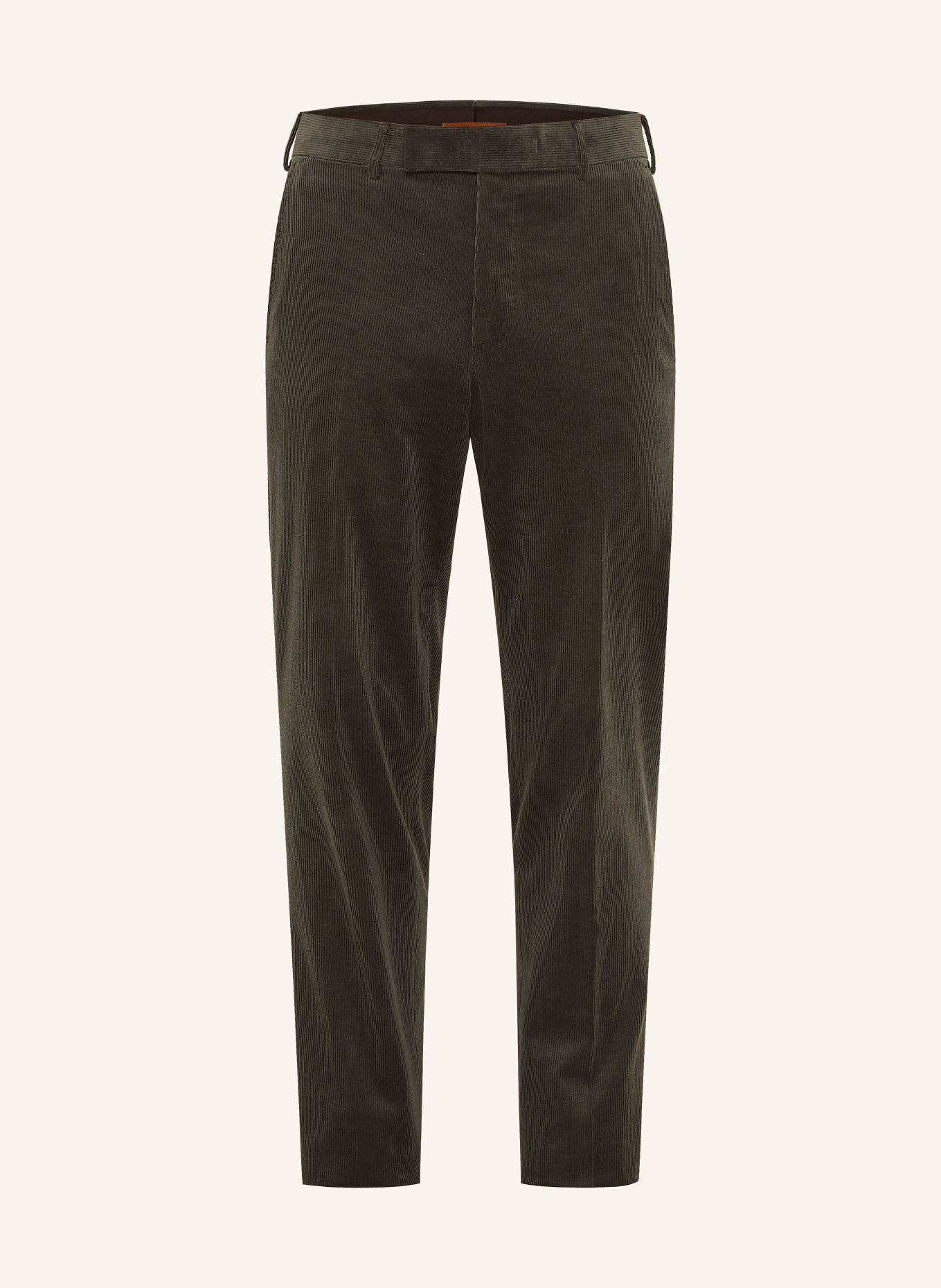 ZEGNA Pantalon en velours côtelé, coupe régulière: GROEN