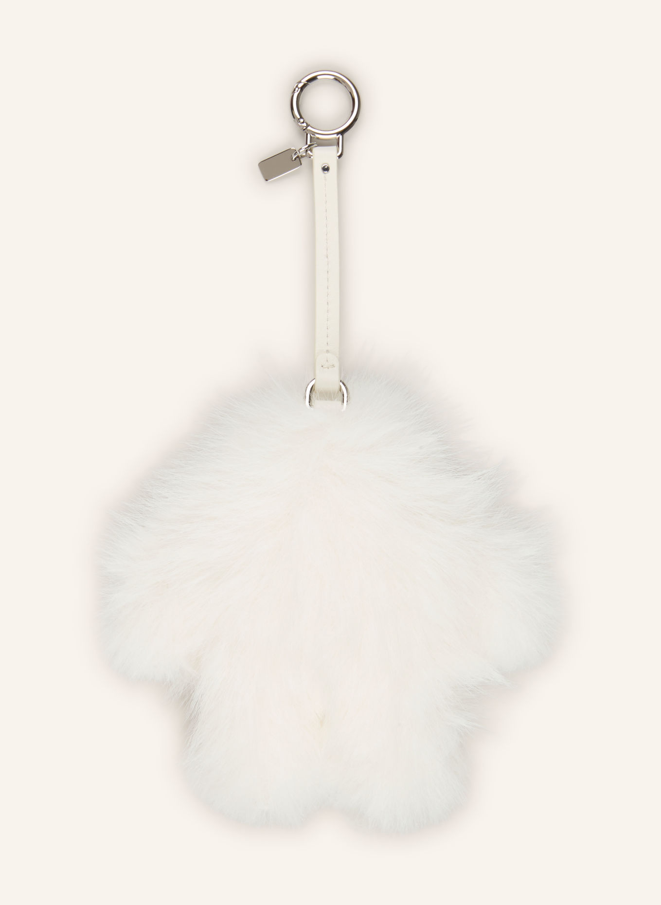 TUMI SNOW MONSTER Bag charm: WHITE / SILVER