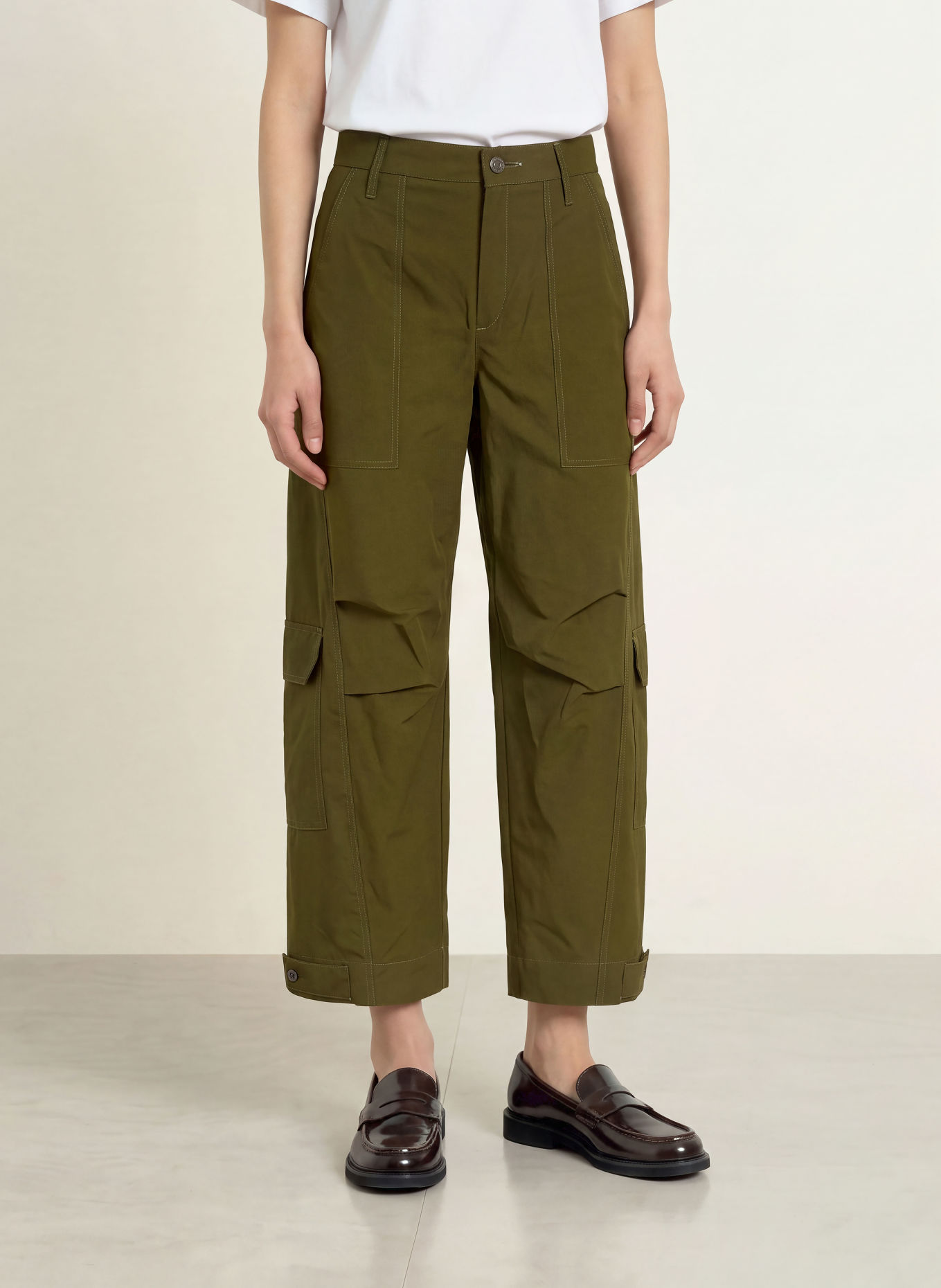 MAC DAYDREAM 7/8-Cargohose KUMAMOTO: OLIV