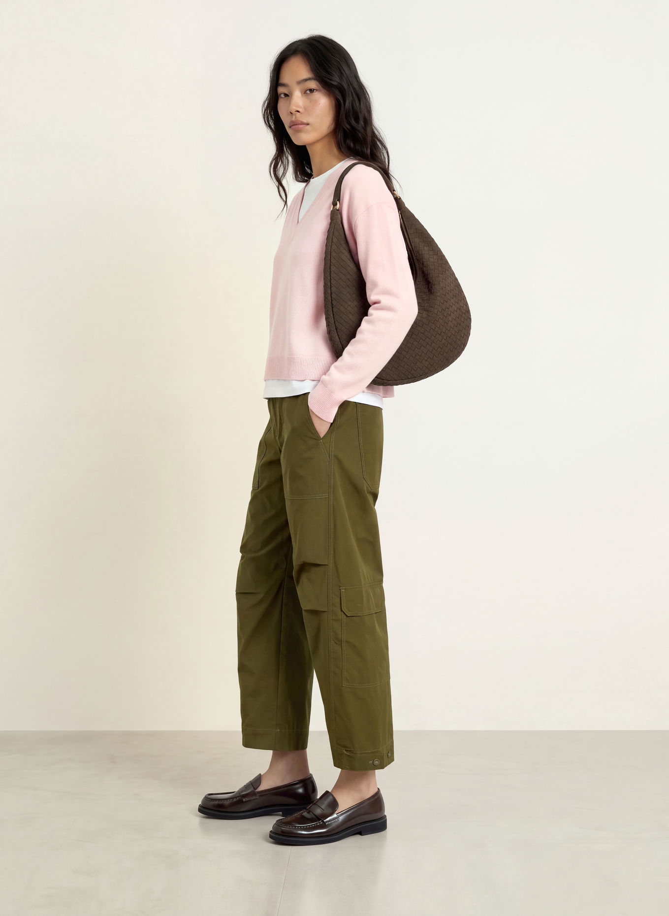 MAC DAYDREAM 7/8-Cargohose KUMAMOTO: OLIV