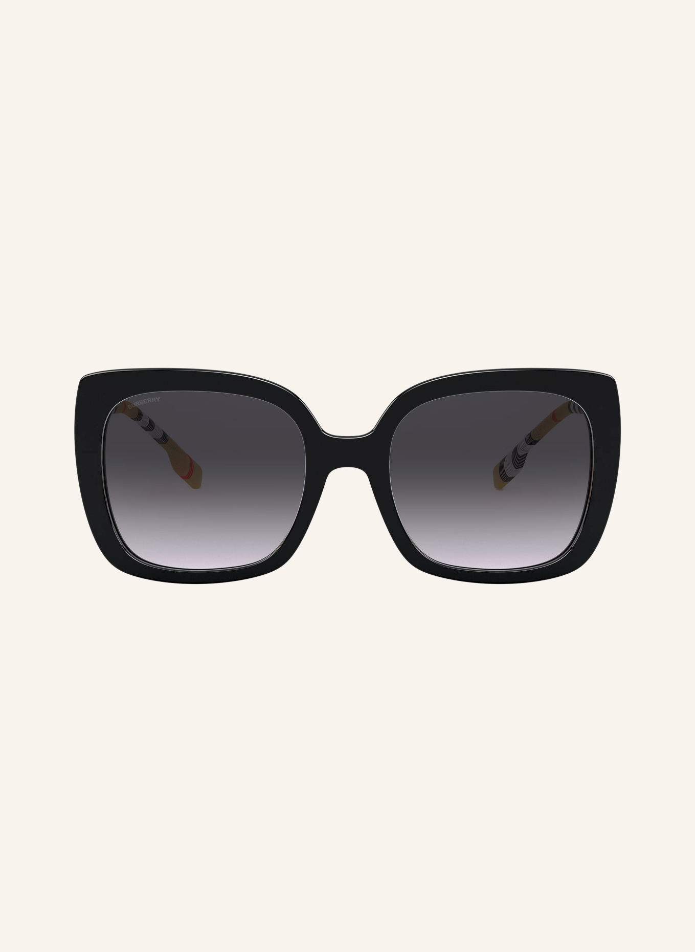 BURBERRY Okulary przeciwsłoneczne BE4323F CAROLL: CZARNY/SZARY GRADIENT