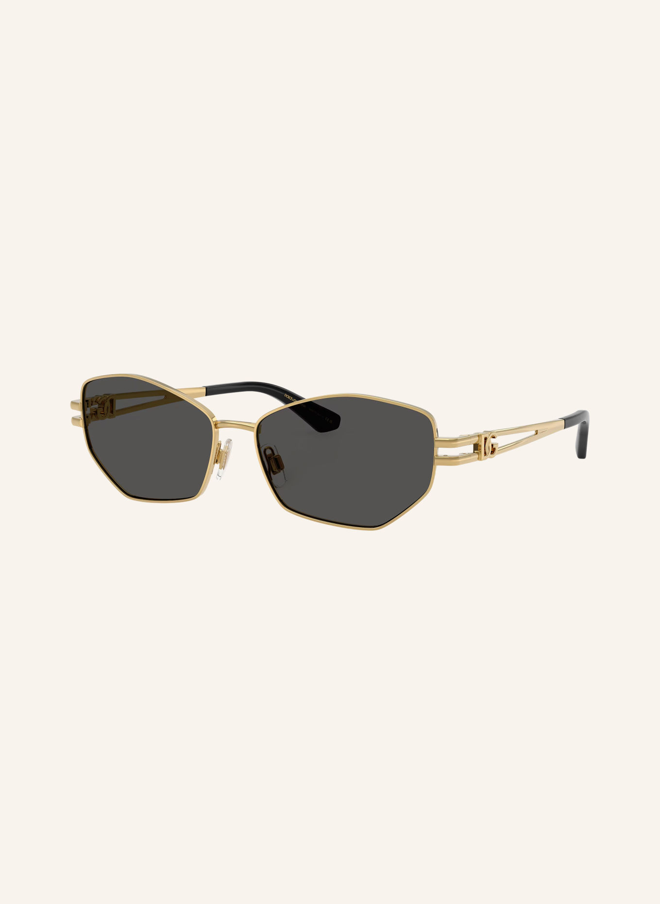 DOLCE & GABBANA Okulary przeciwsłoneczne DG2338: ZŁOTO/ CIEMNOSZARY