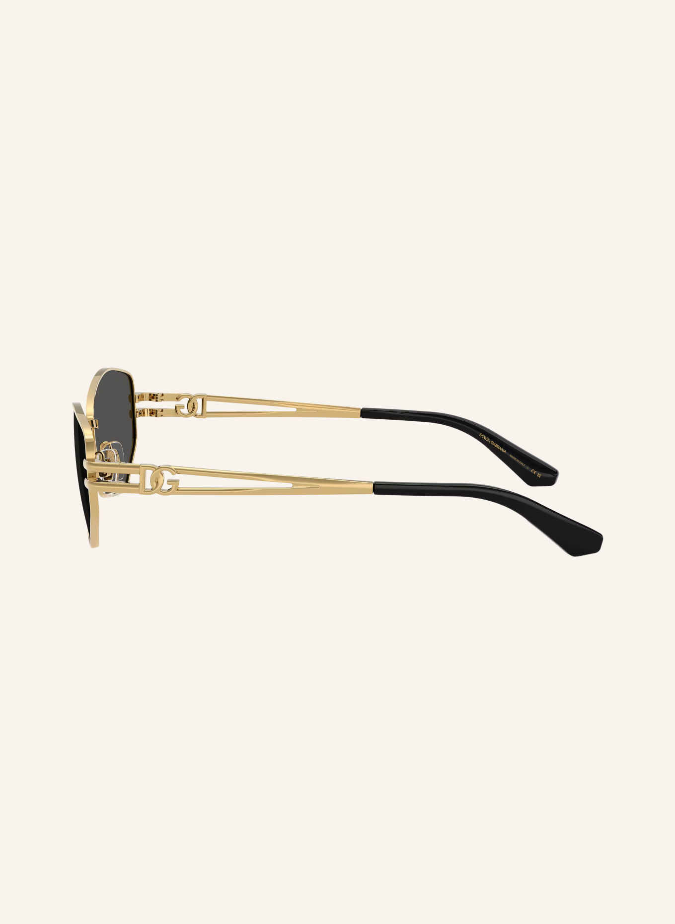 DOLCE & GABBANA Okulary przeciwsłoneczne DG2338: ZŁOTO/ CIEMNOSZARY